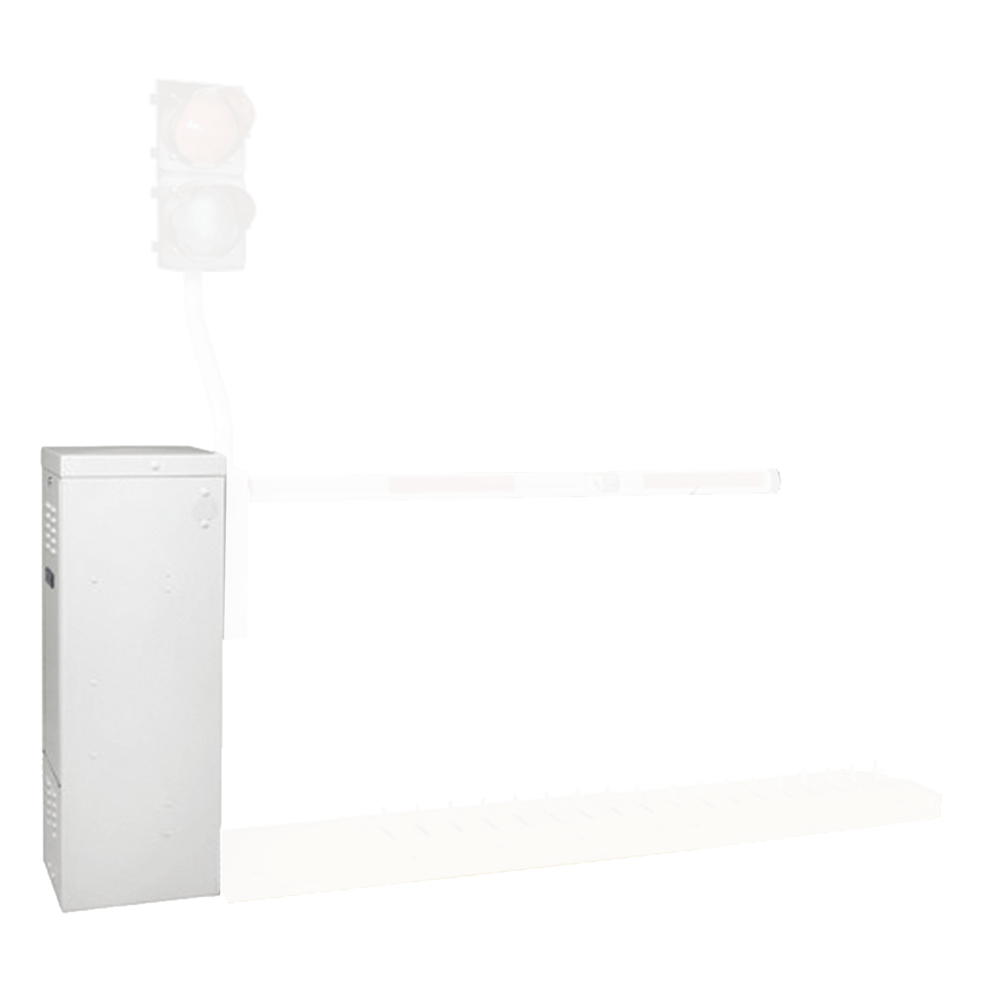 Barrera Vehicular / Uso Continuo / Motor 1/2 HP / Brazo 4 m (13.1 ft) / 115 VAC / 5.4 A / Dimensiones Compactas — DKS DOORKING · SKU 1603-380