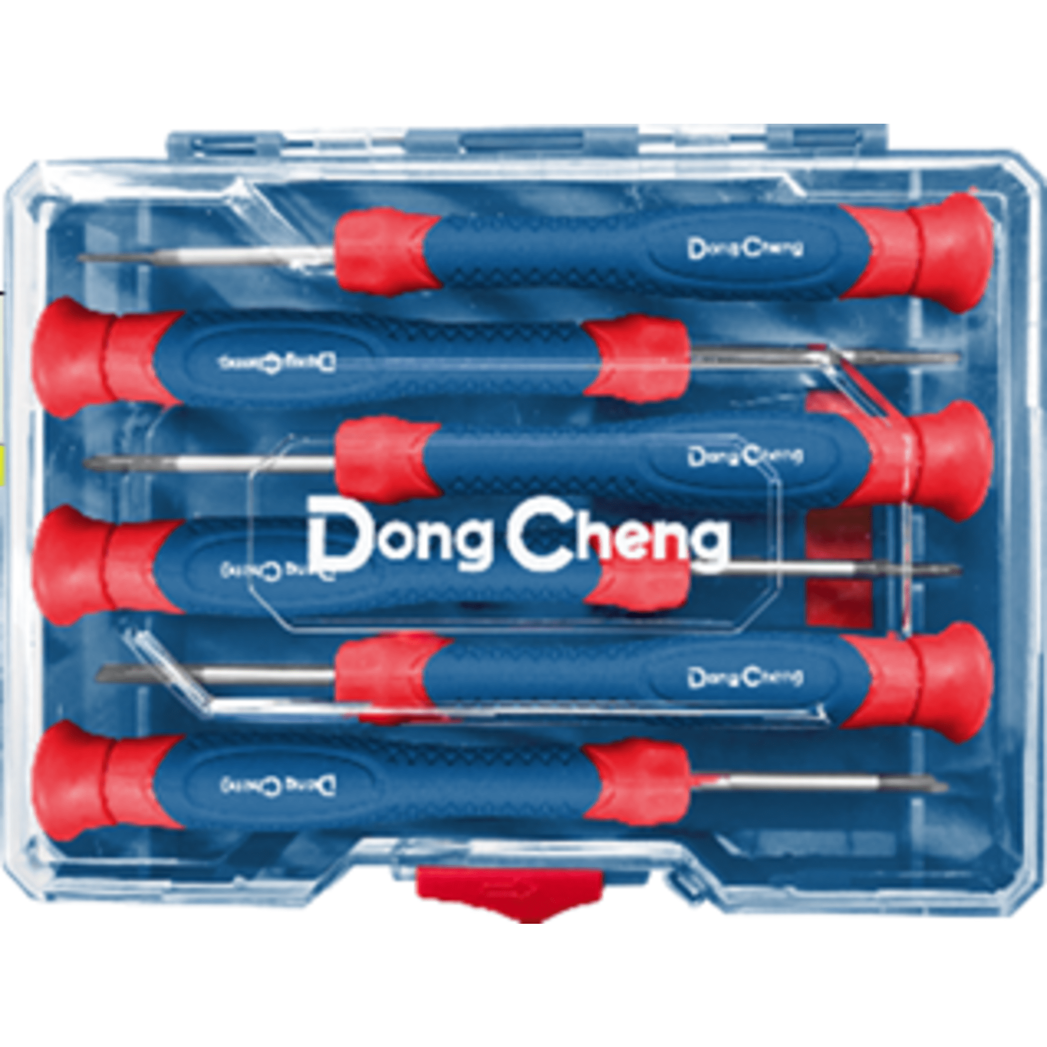 Juego de Desarmadores de Precisión 6 Piezas / Puntas Planas y Phillips / Mangos Ergonómicos Antideslizantes / Acero CR-V / Estuche Organizador