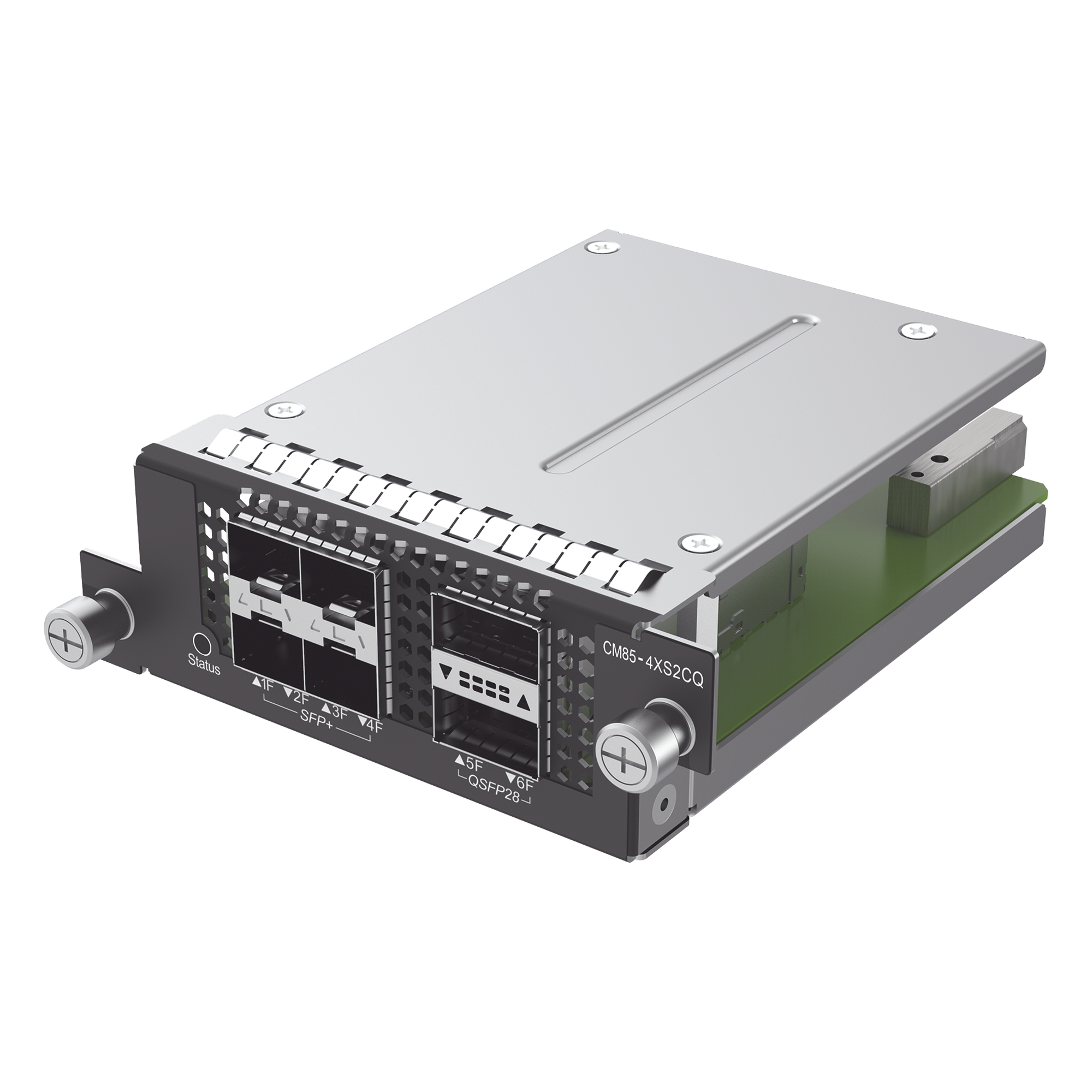 Tarjeta de Expansión / 4 Puertos SFP+ 10G / 2 Puertos QSFP28 100G / Fibra Óptica / Modular — RUIJIE · SKU CM85-4XS2CQ
