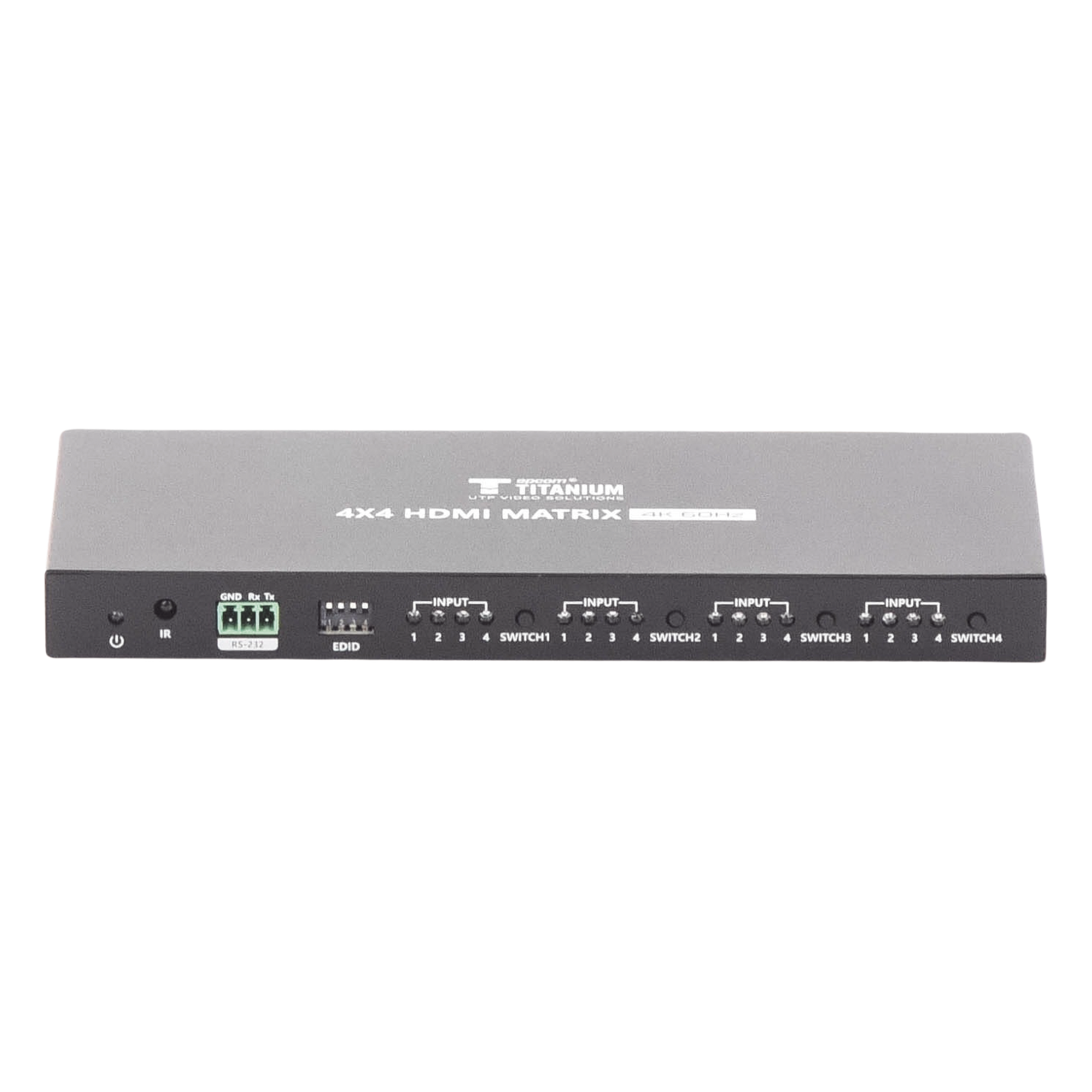 Matricial 4x4 HDMI | 4K@60Hz | Soporta HDR10 | Configuración EDID | Múltiples Modos de Conmutación