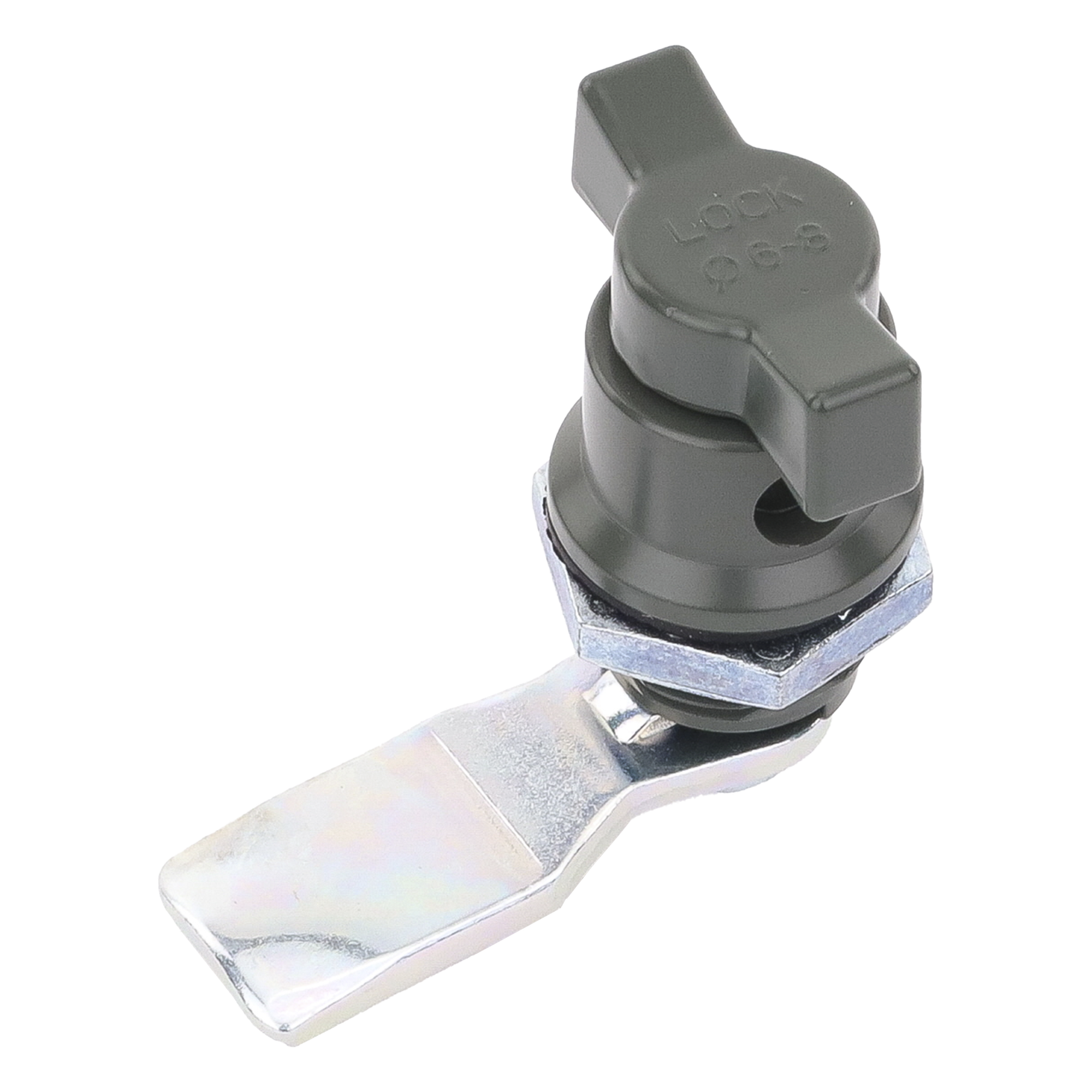 Cerradura de Medio Giro / Aleación de Zinc / Recubrimiento Plástico / Uso Exterior / Gabinetes PST de Acero — PRECISION · SKU PST-LS1