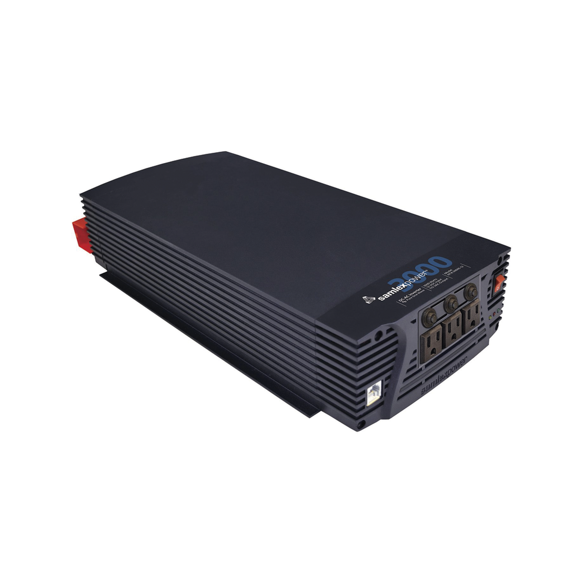 Inversor de Onda Senoidal Pura / 3000 W / 12 Vcc / 120 VCA / 3 Salidas GFCI / 6000 W Pico — SAMLEX · SKU NTX-3000S-12