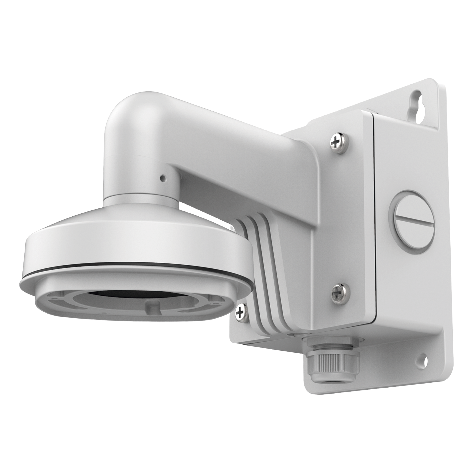 Montaje de Pared con Caja de Conexiones / Cámaras Domo IP / Aleación de Aluminio / Carga 4.5 kg / Dimensiones 123 x 180 x 233 mm — HIKVISION · SKU DS-1272ZJ-120B