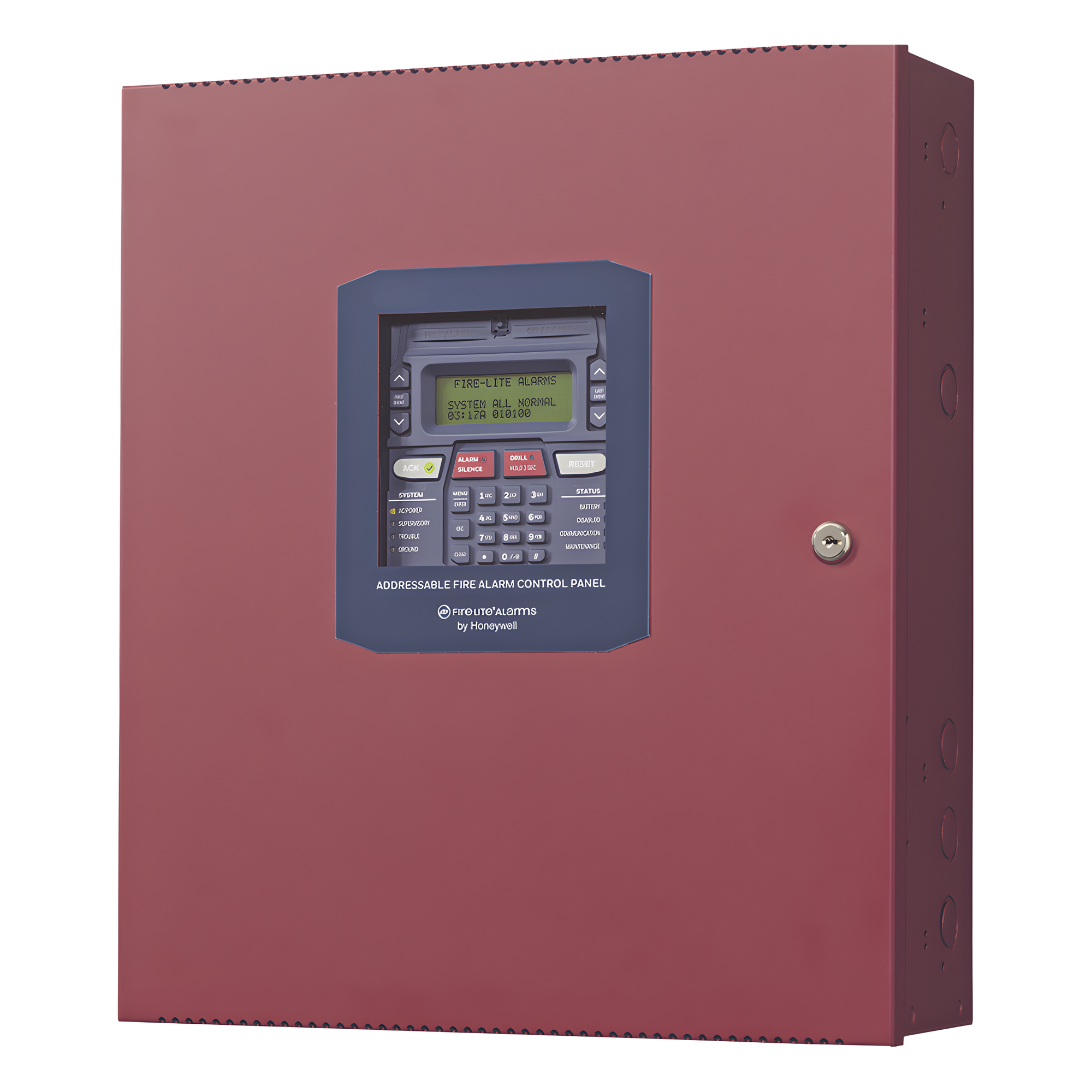 Panel Direccionable de Detección de Incendio / 50 Puntos / 1 Lazo SLC / Comunicador Dual IP/POTS / 3,000 m (10,000 ft) / 2 Circuitos NAC / LCD 80 Caracteres