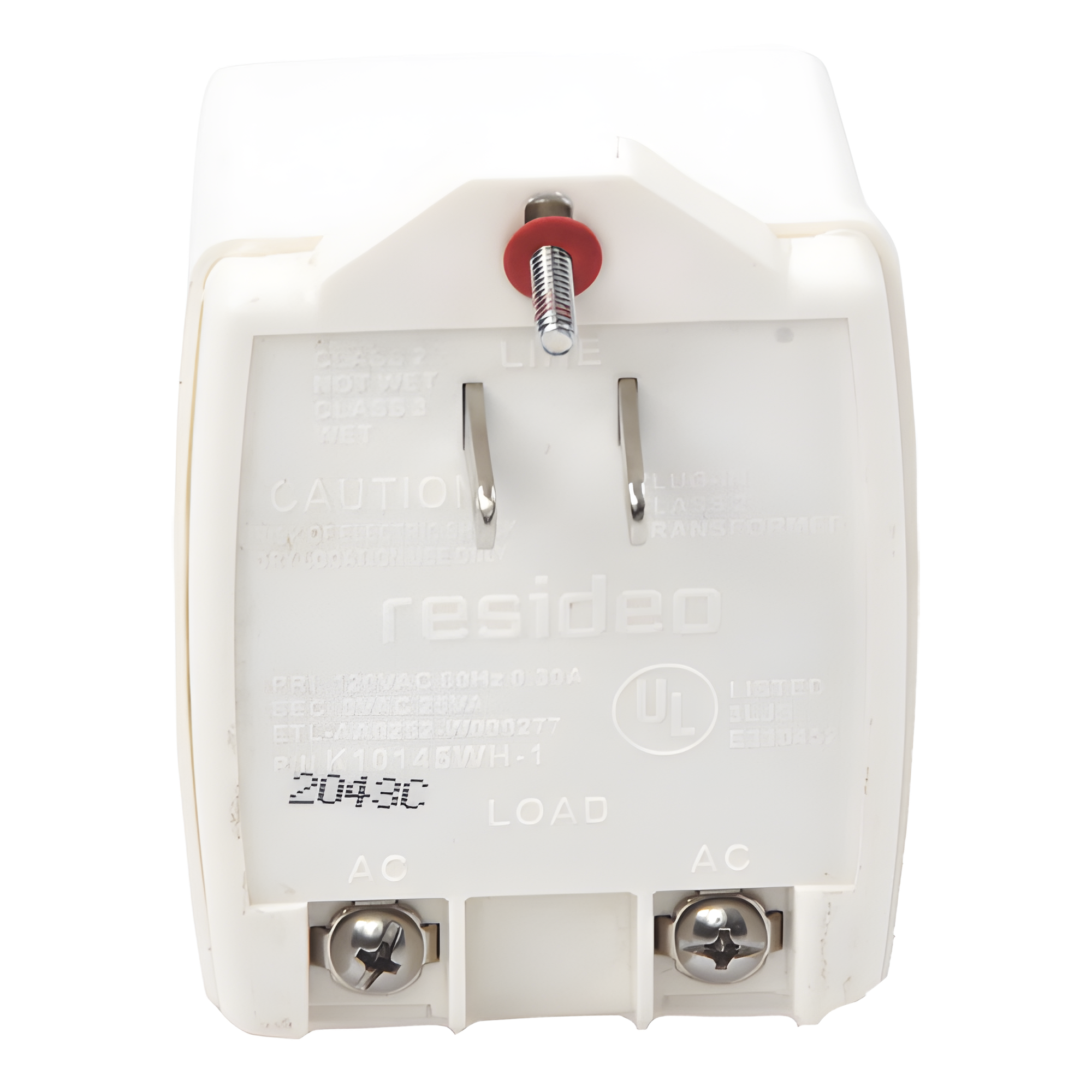 Transformador Clase 2 / entrada 120 VCA 60 Hz / salida 9 VCA 25 VA / certificación UL
