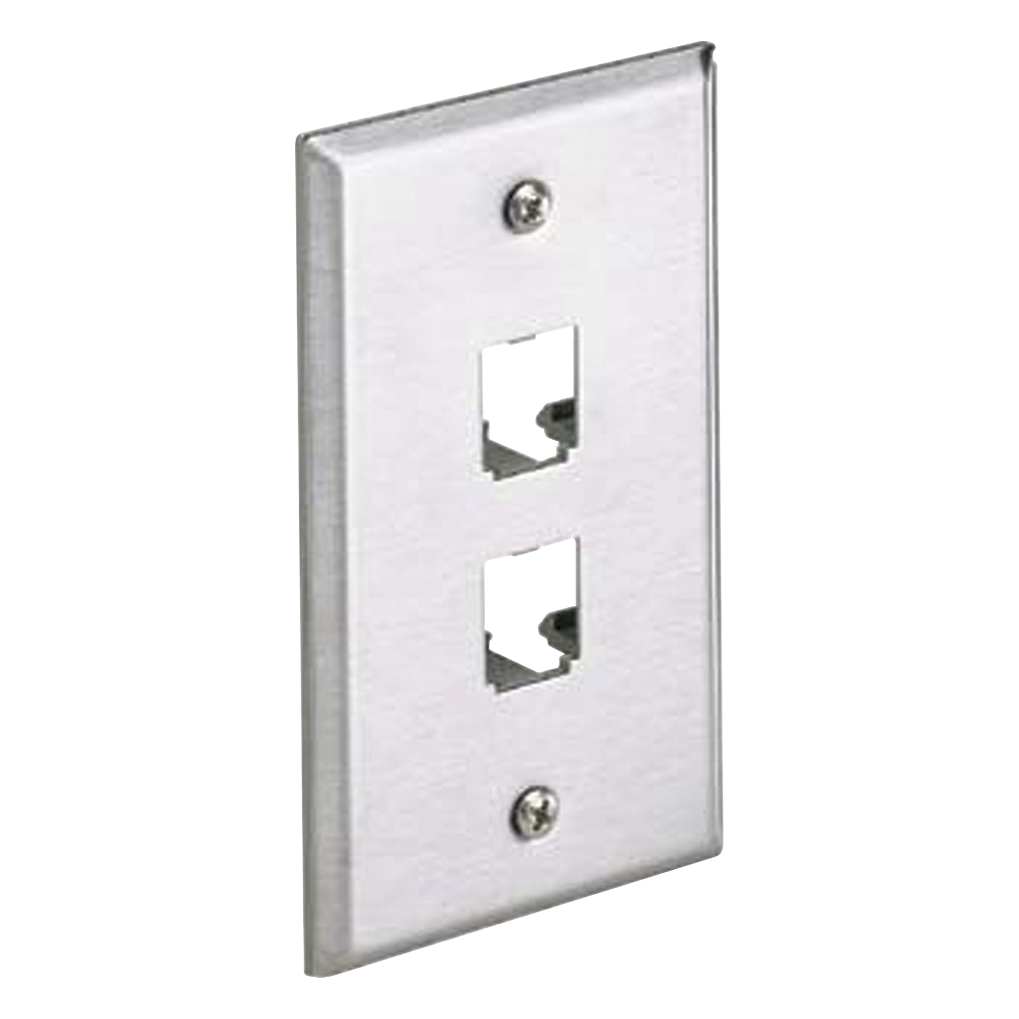 Placa de Pared Vertical / Acero Inoxidable Grado 304 / 2 Puertos Mini-Com / 2.75 x 4.5 pulgadas — PANDUIT · SKU CFP2SY