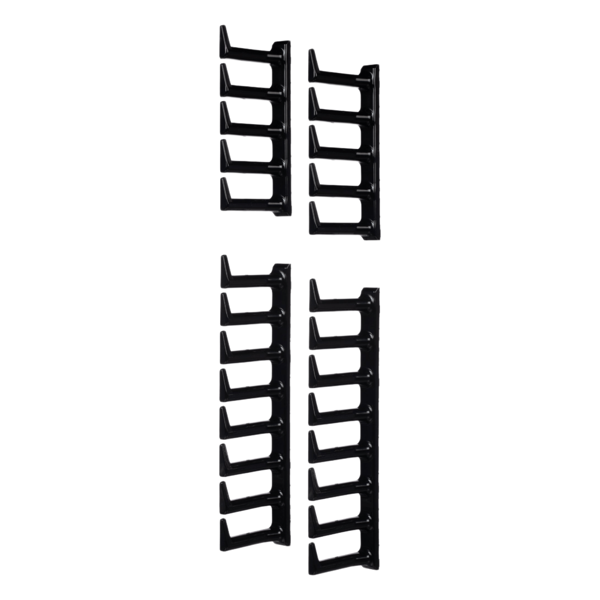 Kit Dedos Gestión de Cables / Gabinetes 42-51 RU / Dedos 100 mm / Anchura Ajustable 600-800 mm / Puertas Traseras 80% Perforación / Conexión Eléctrica Sin Cables