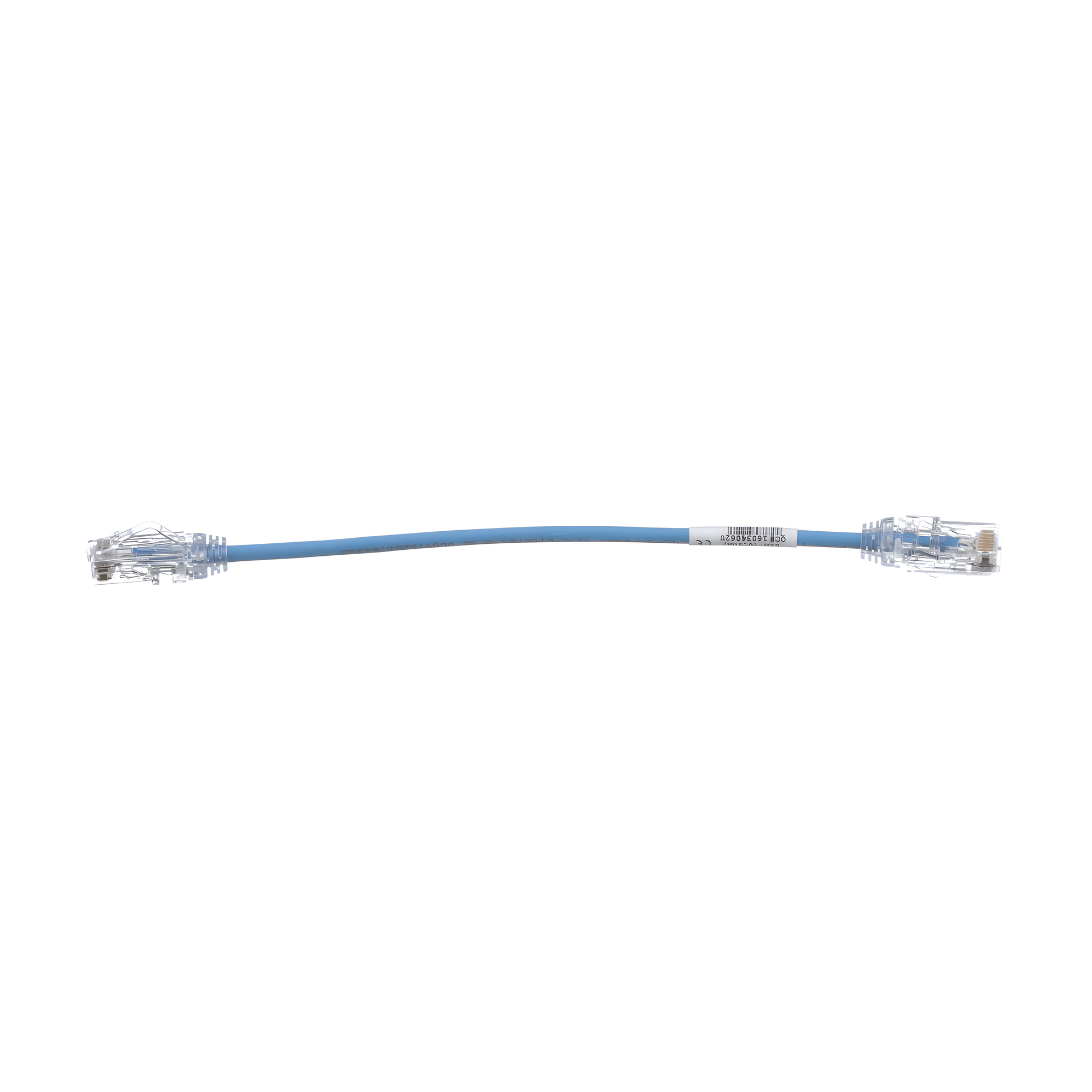 Cable de Parcheo UTP / Cat6A / 28AWG / CM-LSZH / 20 cm (0.66 ft) / Azul — PANDUIT · SKU UTP28X0.2MBU