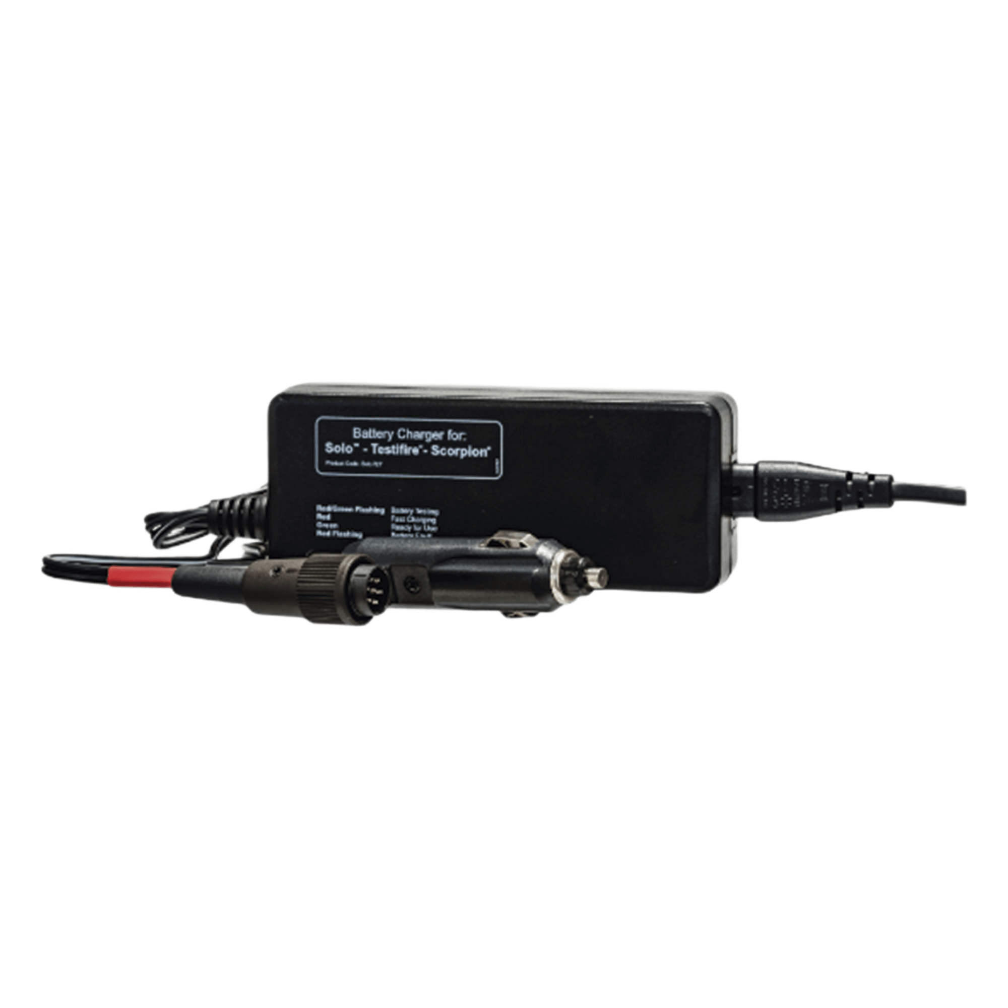 Cargador Rápido / 90 min / Entrada Universal 100-240V AC / Salida 9V DC 500mA / USB Tipo A / Protección Sobrecarga y Cortocircuito — SDI · SKU SOLO-727