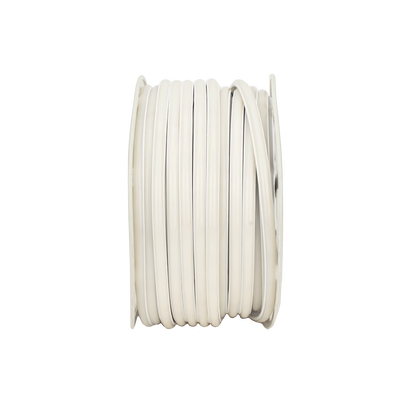 Manguera LED Luminosa Blanca de Resina Transparente y Flexible / Para uso Interior o Exterior / Carrete de 50 m/ 110V CA  4.2 A/ 500 W Potencia / T.C.C. 6500 K.