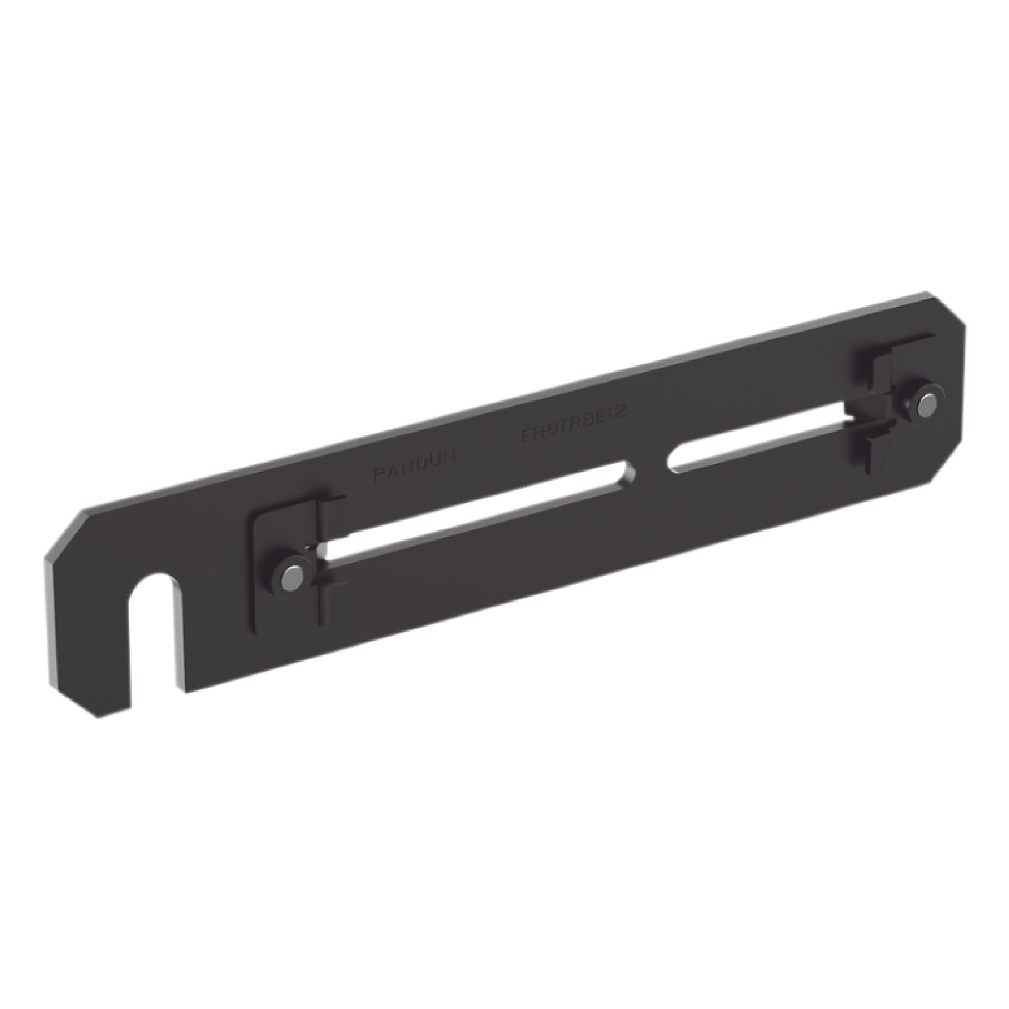 Soporte de Montaje a Techo, para Canaletas FiberRunner 4X4 o 6x4, Uso con Varilla Roscada de 1/2", Color Negro