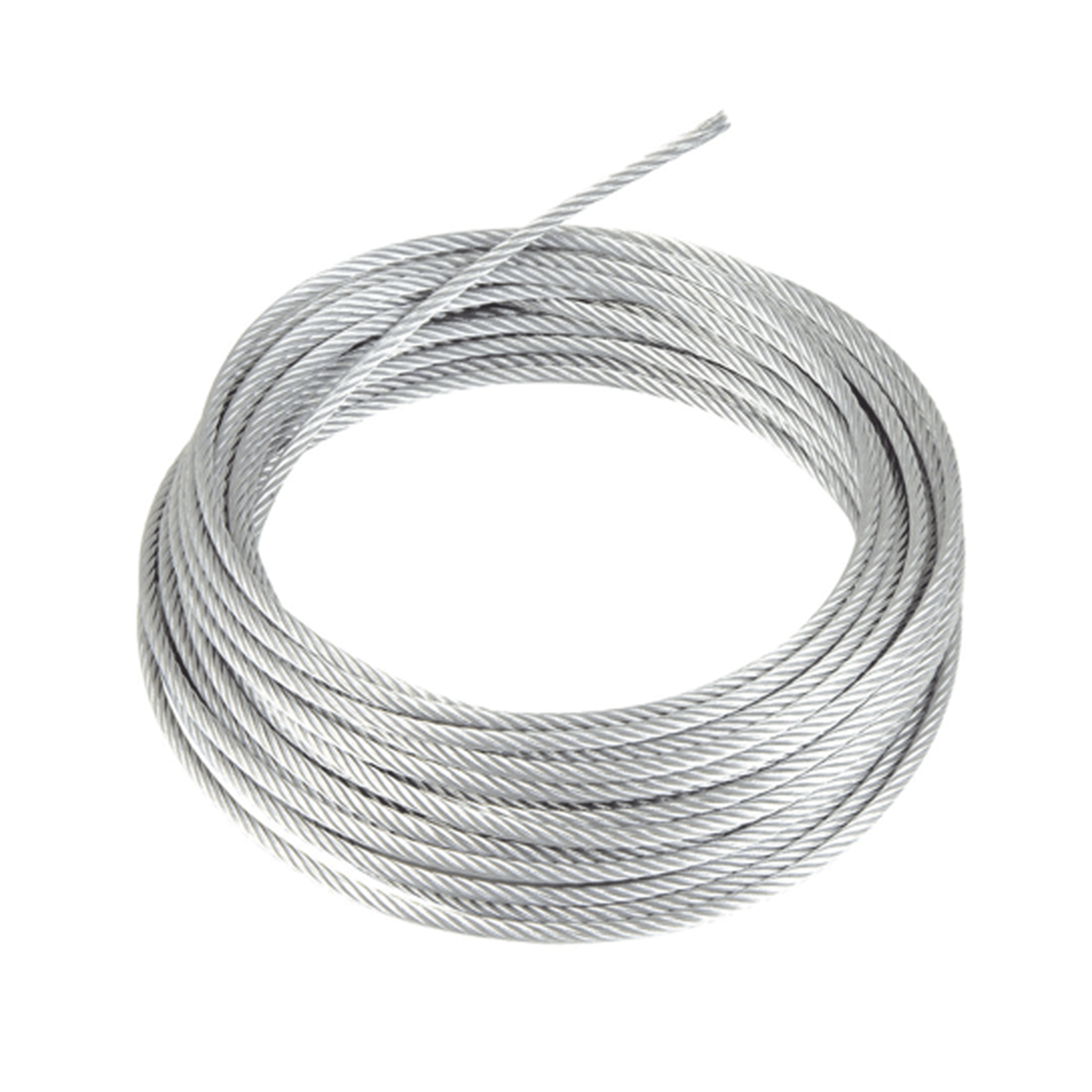 Rollo o carrete de 100 Metros de Retenida de 1/8" de Alta Resistencia, Galvanizado clase A.