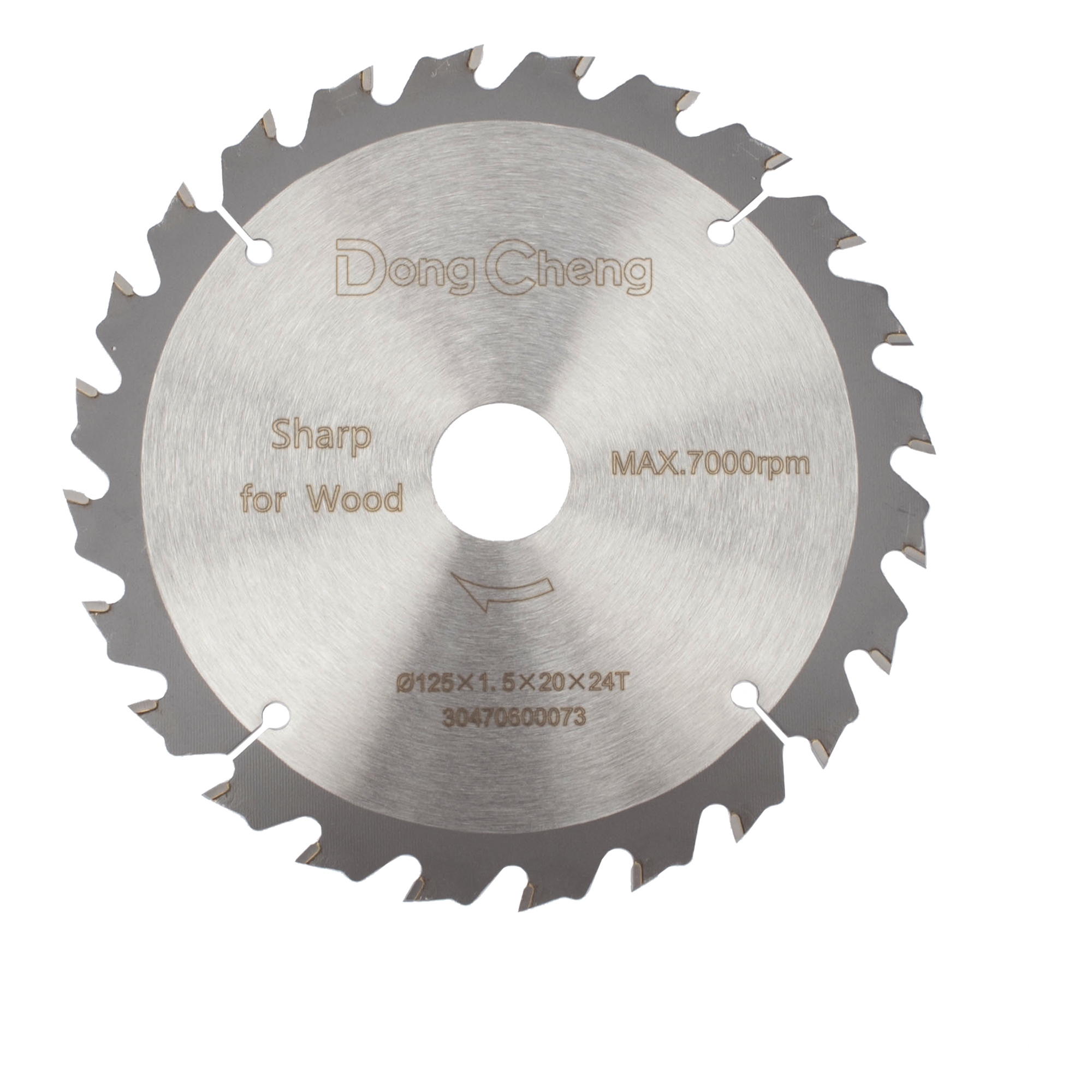 Hoja de Sierra Circular / 5 in (127 mm) / 24 Dientes ATB / 7000 RPM / Apertura 20 mm — DONGCHENG · SKU DNG-A01