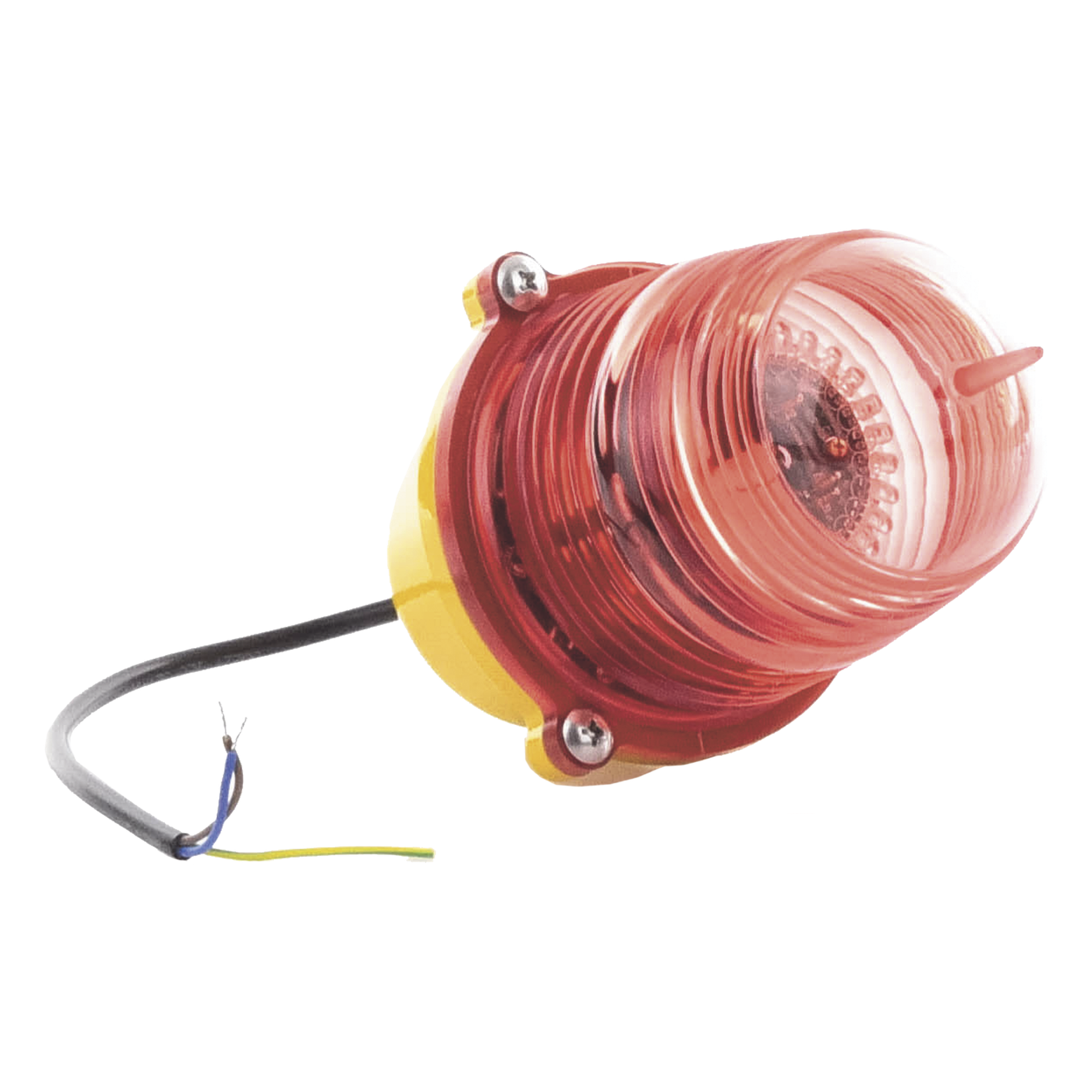Estrobo LED de Obstrucción / Rojo / 32.5 cd / IP66 / 75-220 VCA / 100,000 h / -55°C a 70°C