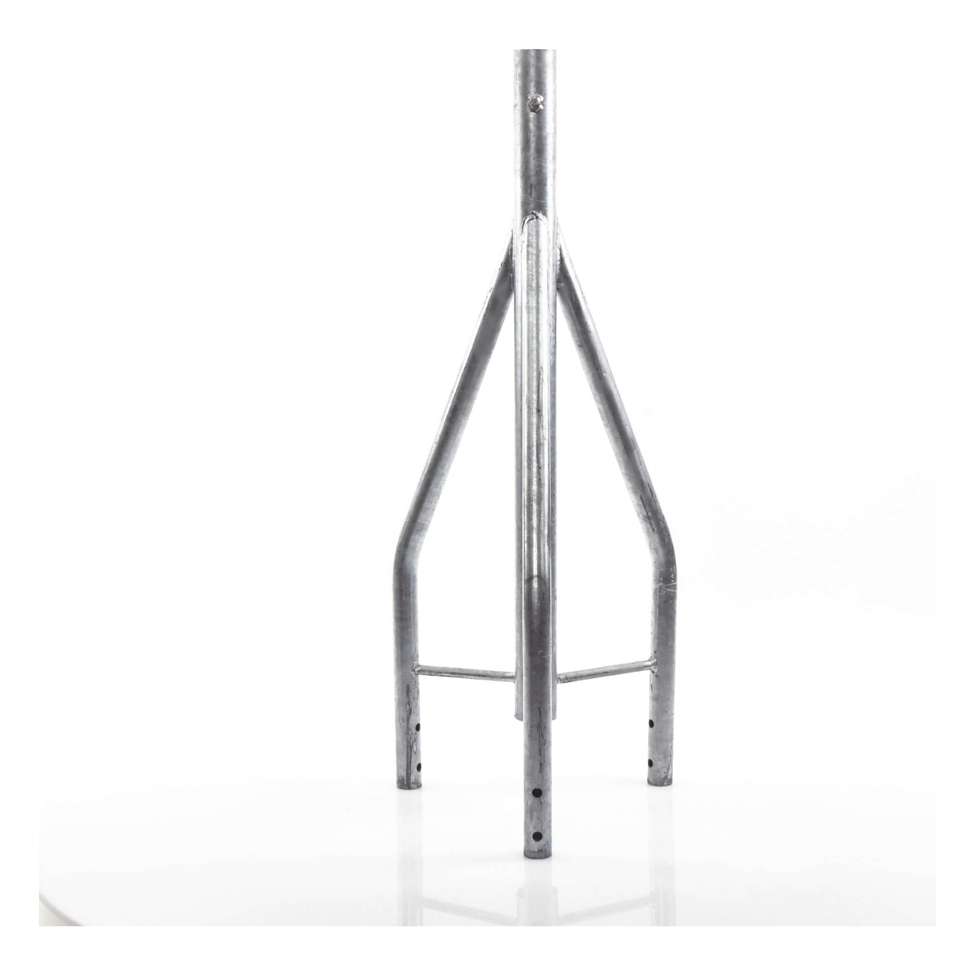 Tramo de Remate para Torre / Acero ASTM A36 / Galvanizado por Inmersión en Caliente / 3 Opresores para Pararrayos / Longitud 350 mm (1.15 ft) / Tolerancia ±1 mm
