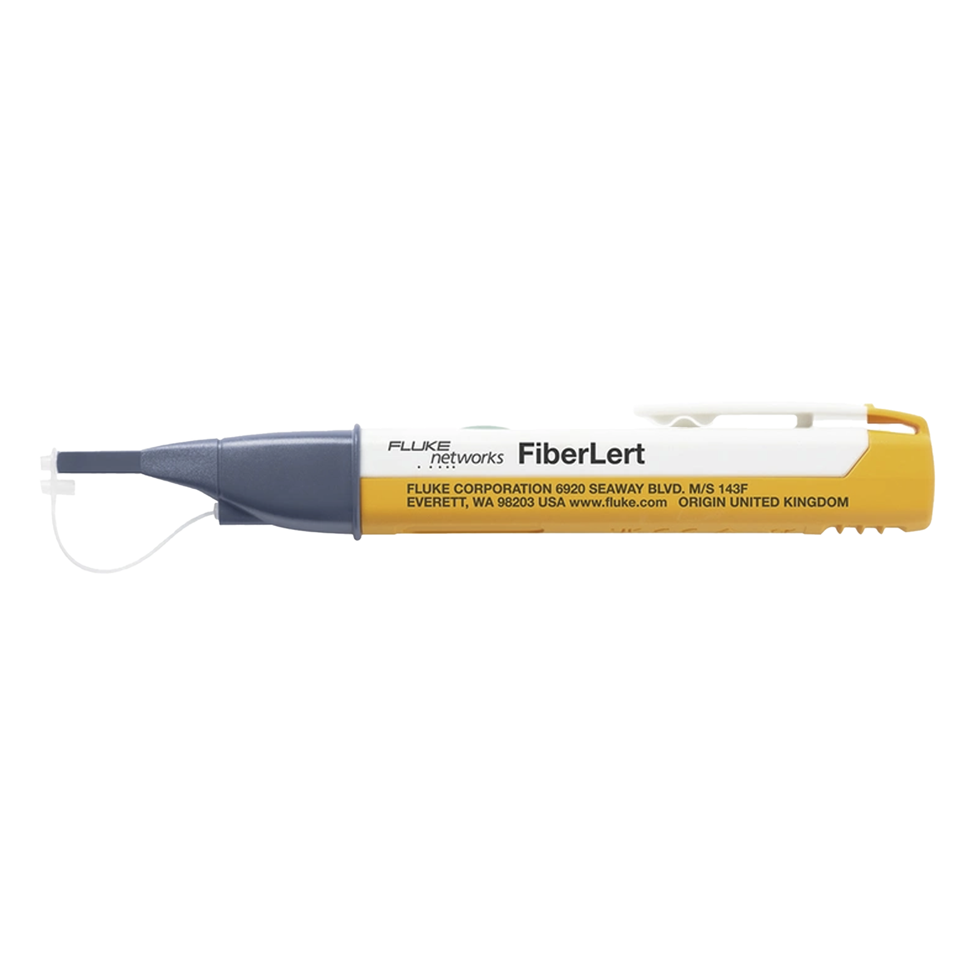 Detector de Fibra Activa y Potencia Óptica / 850-1625 nm / Monomodo y Multimodo / UPC y APC / +3 dBm a -30 dBm / Sin Contacto — FLUKE NETWORKS · SKU FIBERLERT-125
