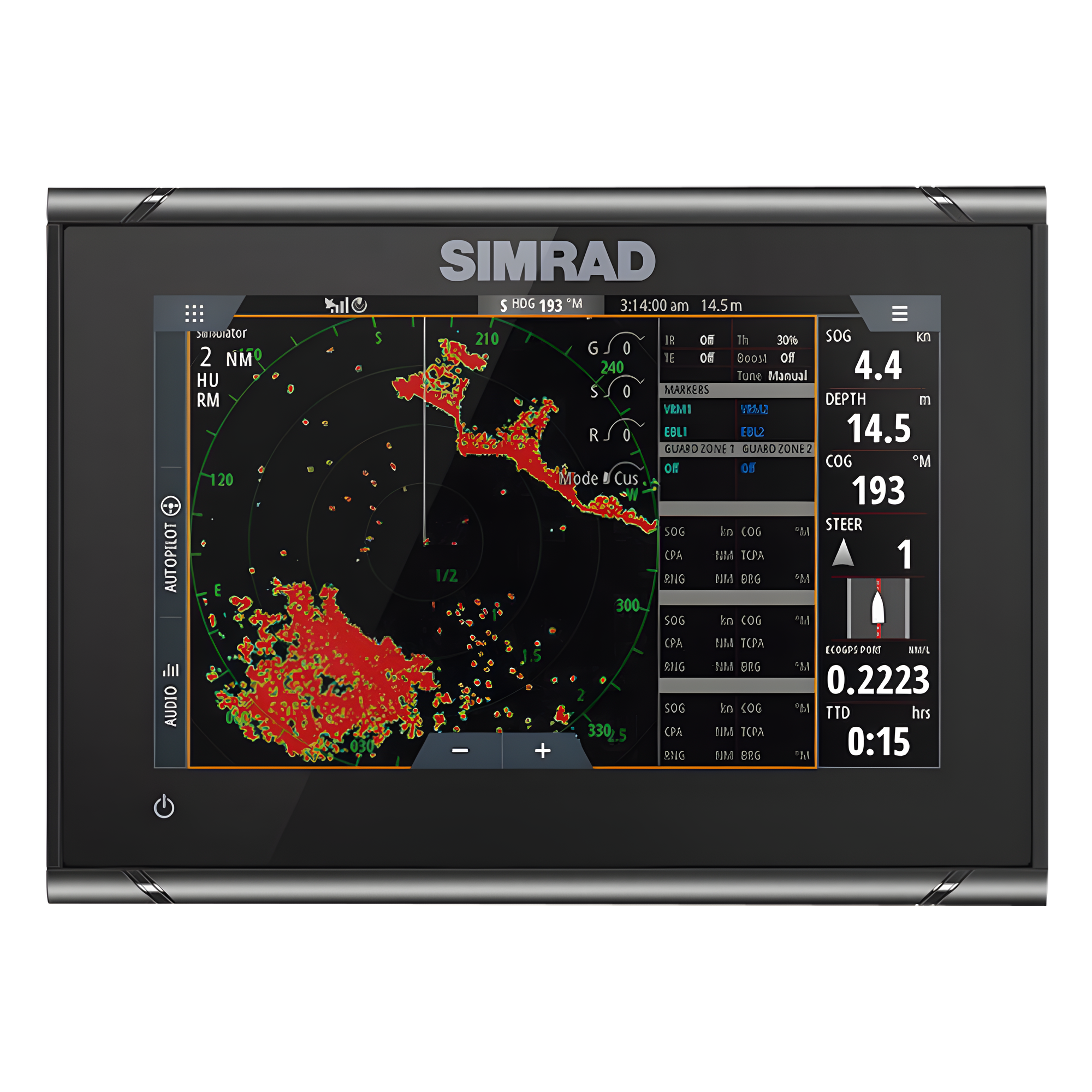 Pantalla Náutica Multifunción / 7 Pulgadas Táctil Multi-Touch / GPS Integrado / Sonar CHIRP y Active Imaging / Radar Halo24/20+ / NMEA 2000 / Wi-Fi / FishReveal