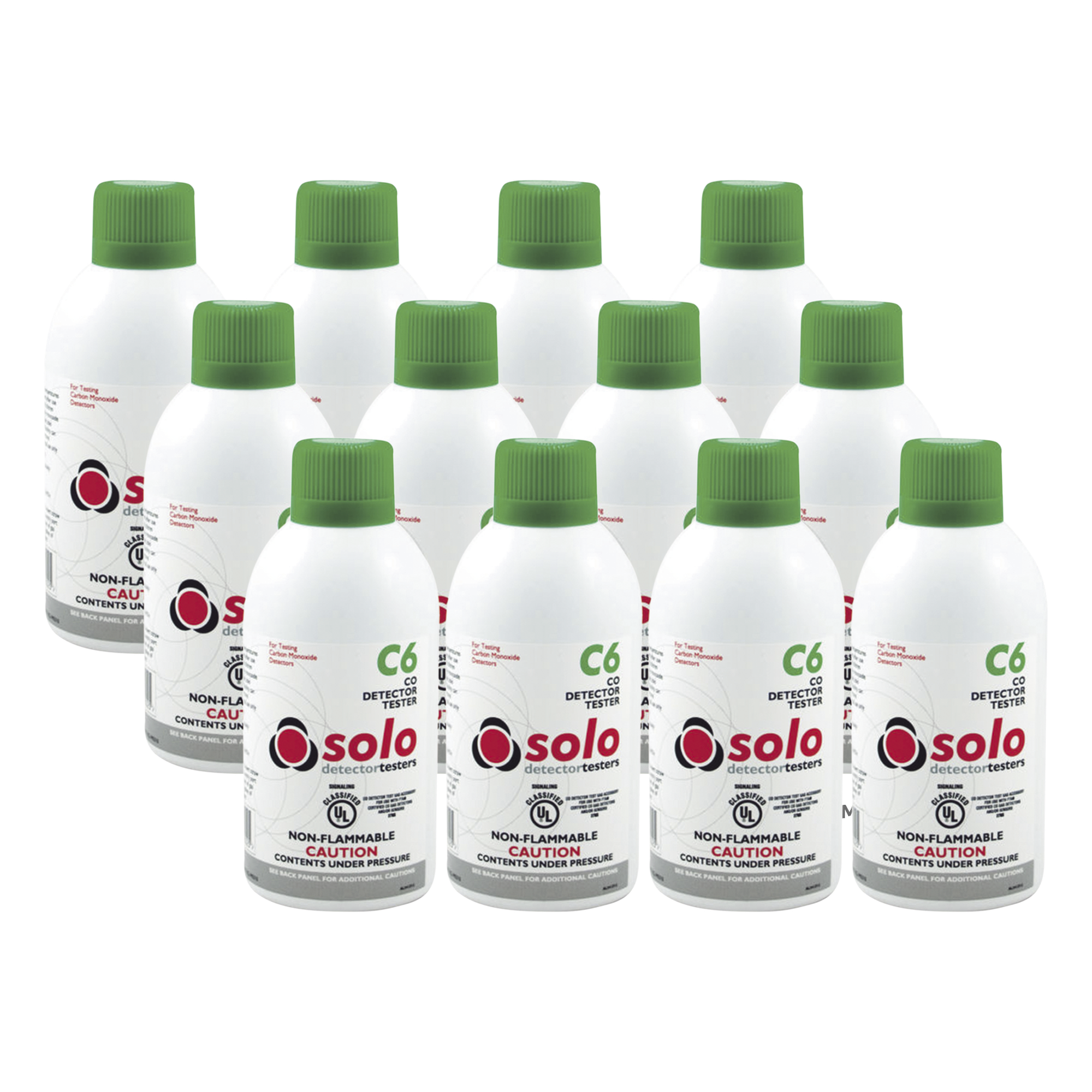 Latas de Gas CO / Monóxido de Carbono Genuino / No Inflamable / UL Clasificado / 12 Piezas / Uso Manual o en Dispensadores — SDI · SKU SOLOC6-BP