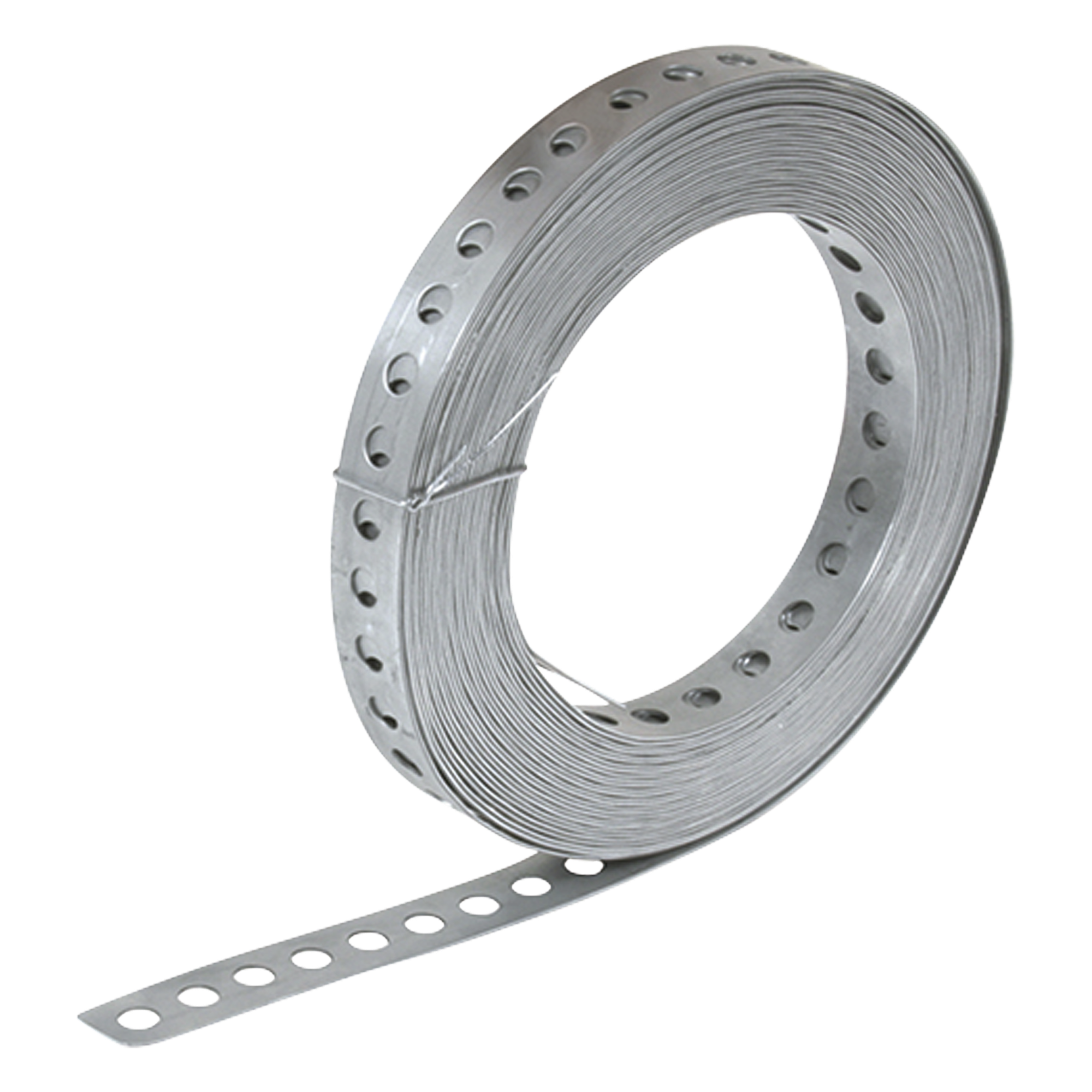 Cinta Perforada / 19 mm Ancho / 0.5 mm Espesor / 10 m Longitud / 32.8 ft / Acero Pregalvanizado — ANCLO · SKU ANC-CPF10