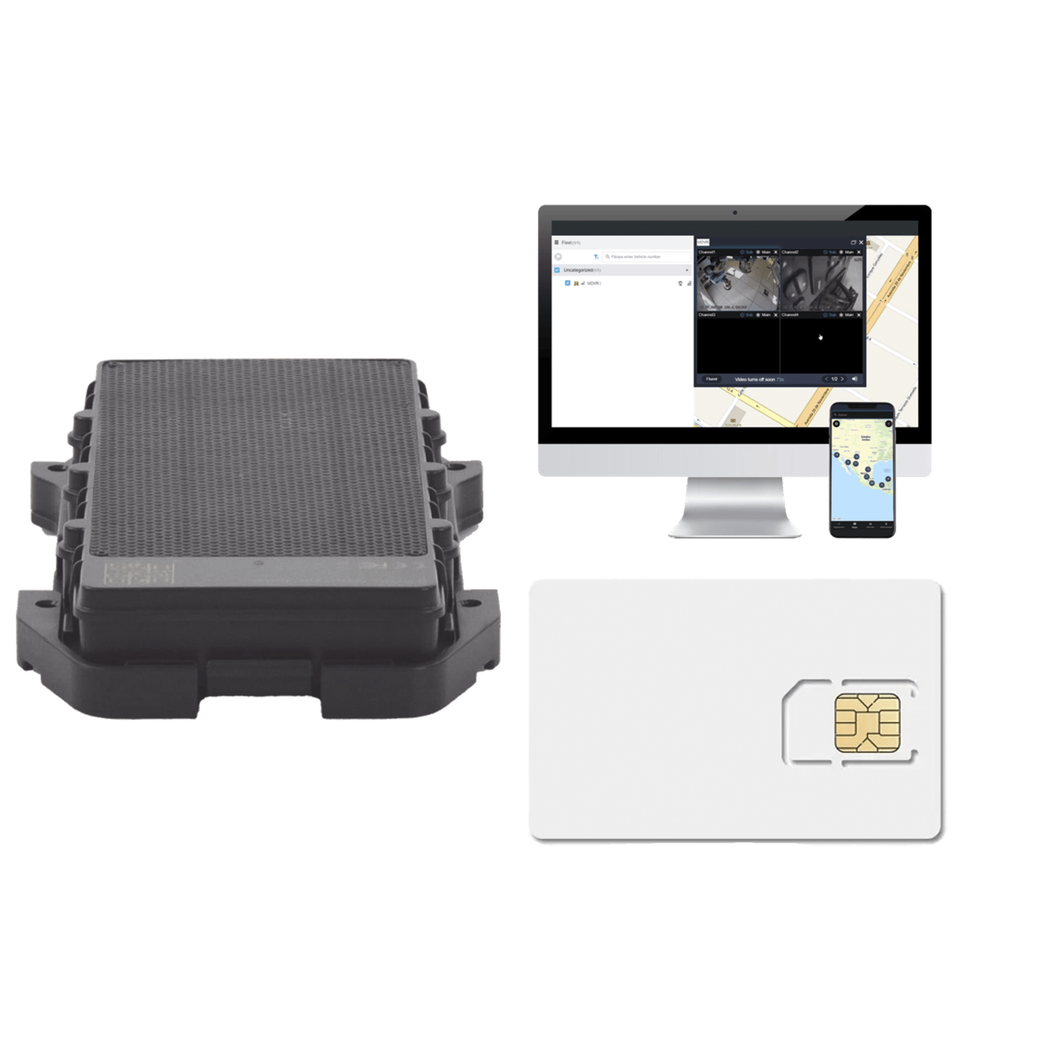 KIT Localizador 4G con carga solar / Semiautónomo / Rastreo de contenedores / Cajas de tráiler / Alarma de sabotaje audible / Incluye Licencia vitalicia EPCOMGPSCODE y SIM de datos SIM500MB2Y  — JIMIIOT · SKU LL303KIT2