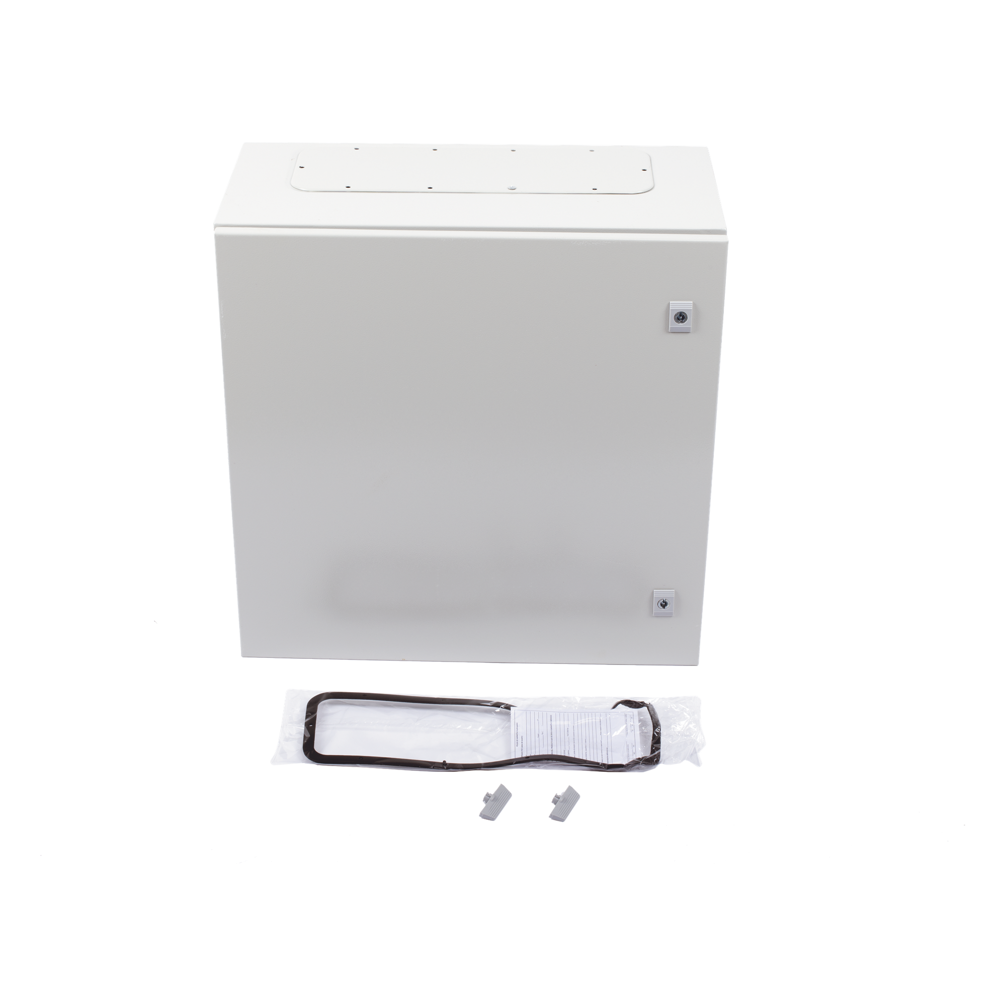 Gabinete de Acero para Intemperie / IP66 / IK10 / 600 x 600 x 300 mm / Carga 50 kg / Placa Trasera Galvanizada
