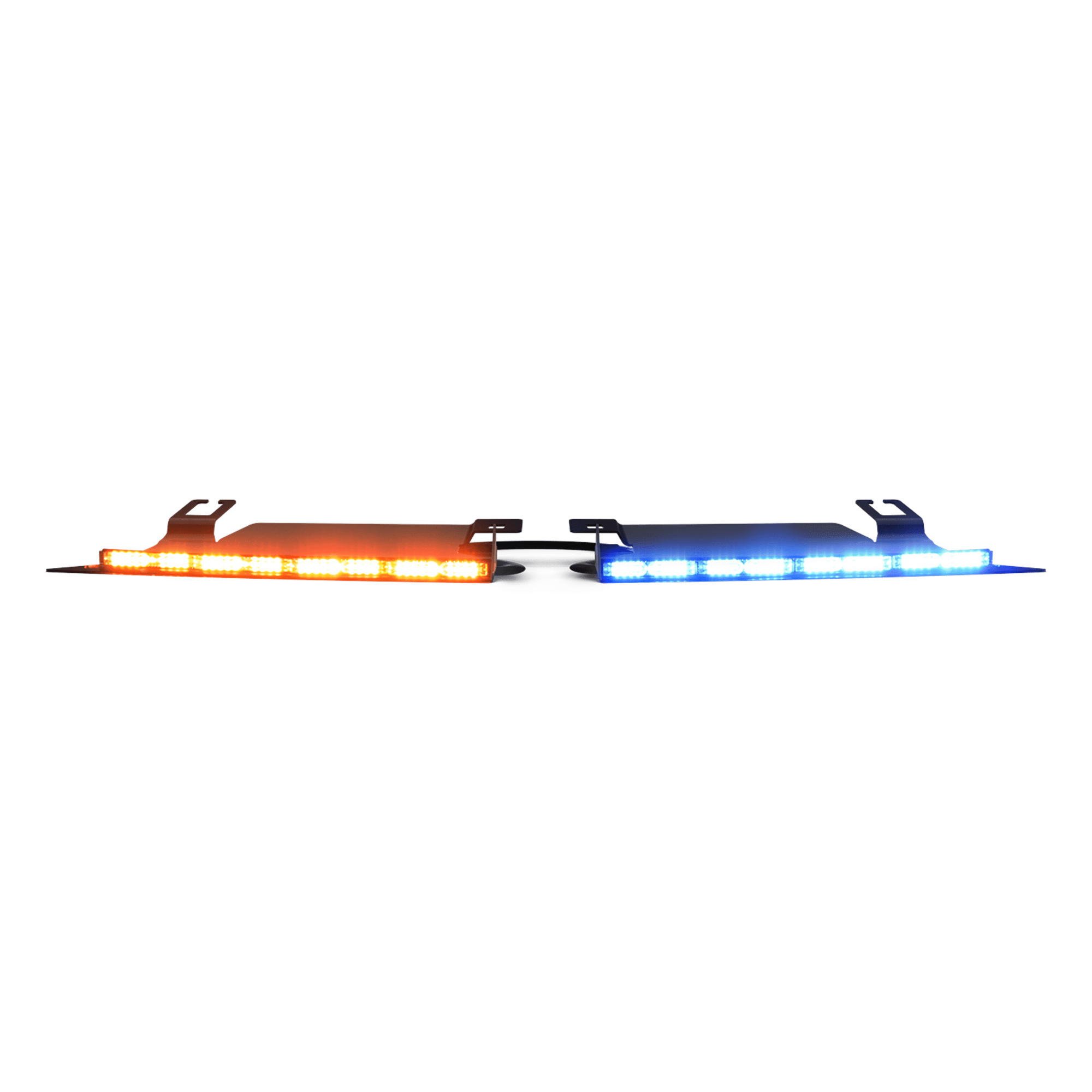 Luz LED de Advertencia Interior / 144 LED / Rojo-Blanco-Azul-Blanco / 12-24 VDC / Perfil Bajo / Sin Perforación — ECCO · SKU 39-30021-CM
