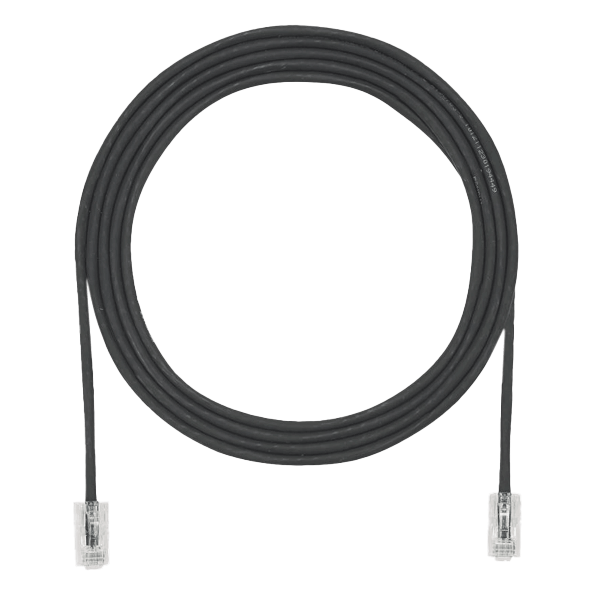 Cable de Parcheo UTP Cat6A / 500 MHz / 28 AWG / 4.7 mm / PoE IEEE 802.3bt / CM/LSZH / -40 a 75°C / 6 ft (1.8 m) — PANDUIT · SKU UTP28X6BL