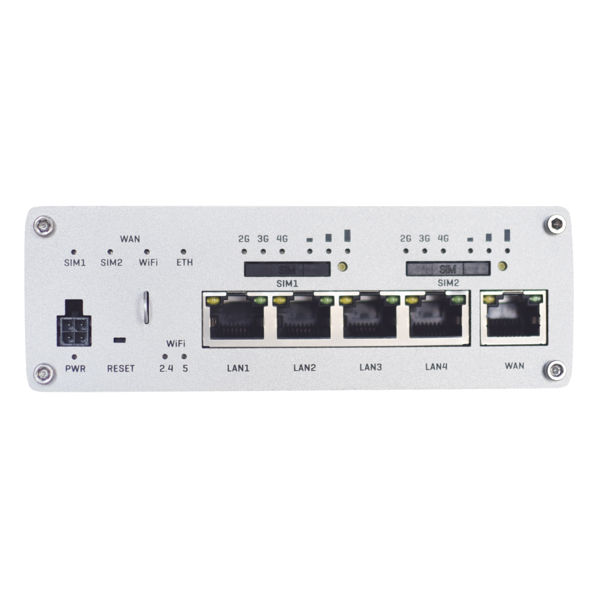 Router Industrial Dual LTE Cat 6 / 600 Mbps / 5 Puertos Gigabit / WiFi 5 Doble Banda / Doble SIM / GNSS / PoE / -40°F a 167°F