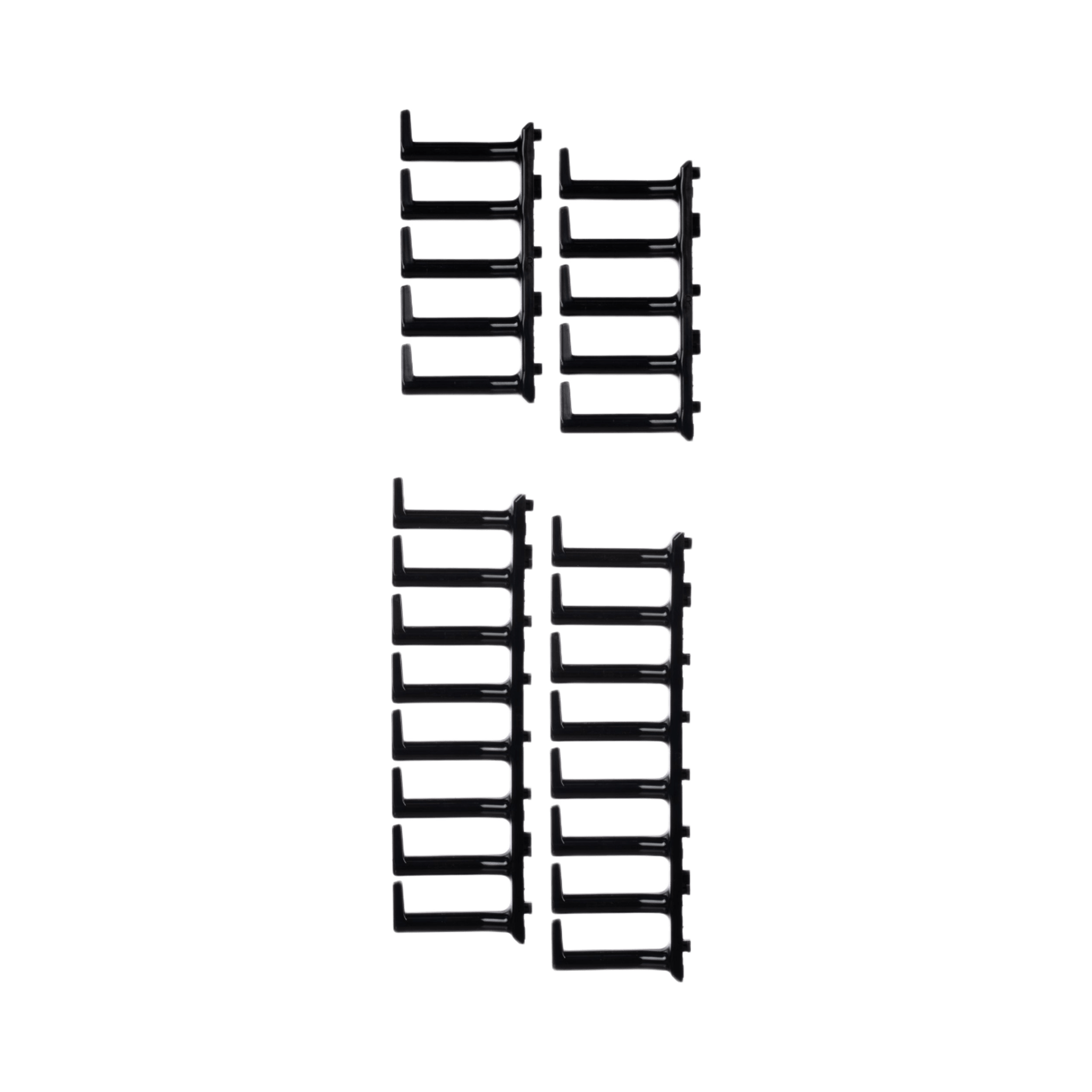 Kit de Dedos Para Administración de Cables en Gabinetes FlexFusion™, de 42 o 45 UR,  Dedos de 100 mm de Longitud, Color Negro 