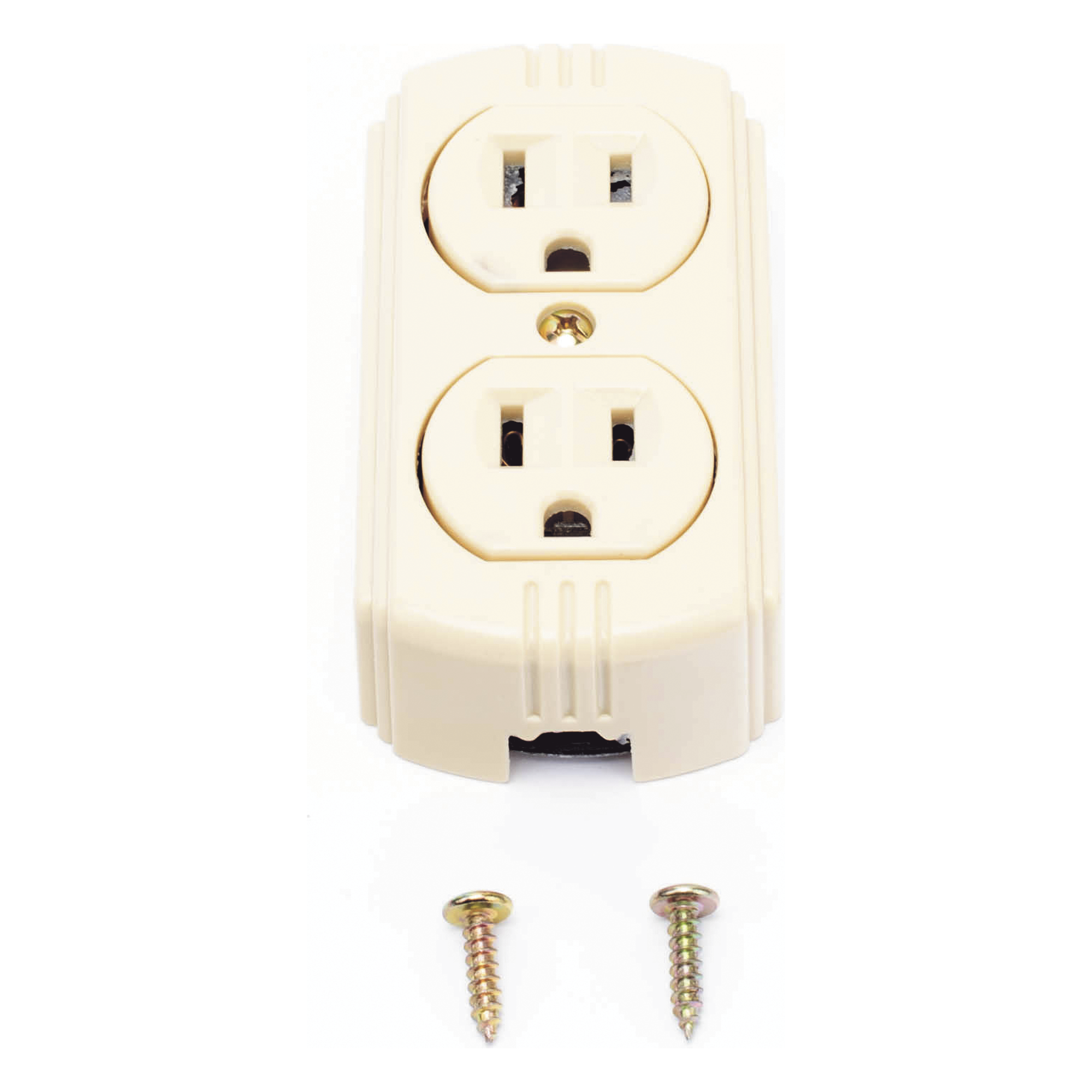 Contacto Dúplex 127 Vca, 15 A Max. Para Sobreponer (Sin perforar la superficie).