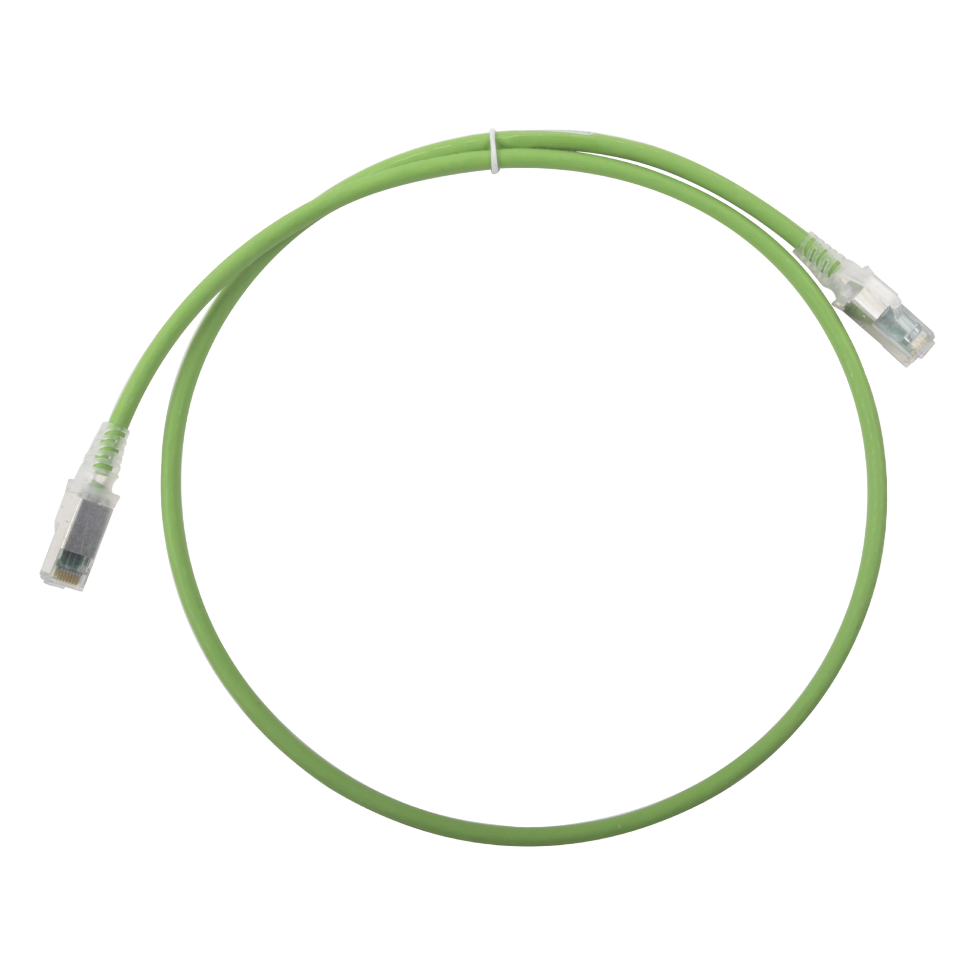 Patch Cord Cat6A S/FTP / 0.91 m (3 pies) / CM/LS0H / Verde / Bulk — SIEMON · SKU ZM6A-S03-07B