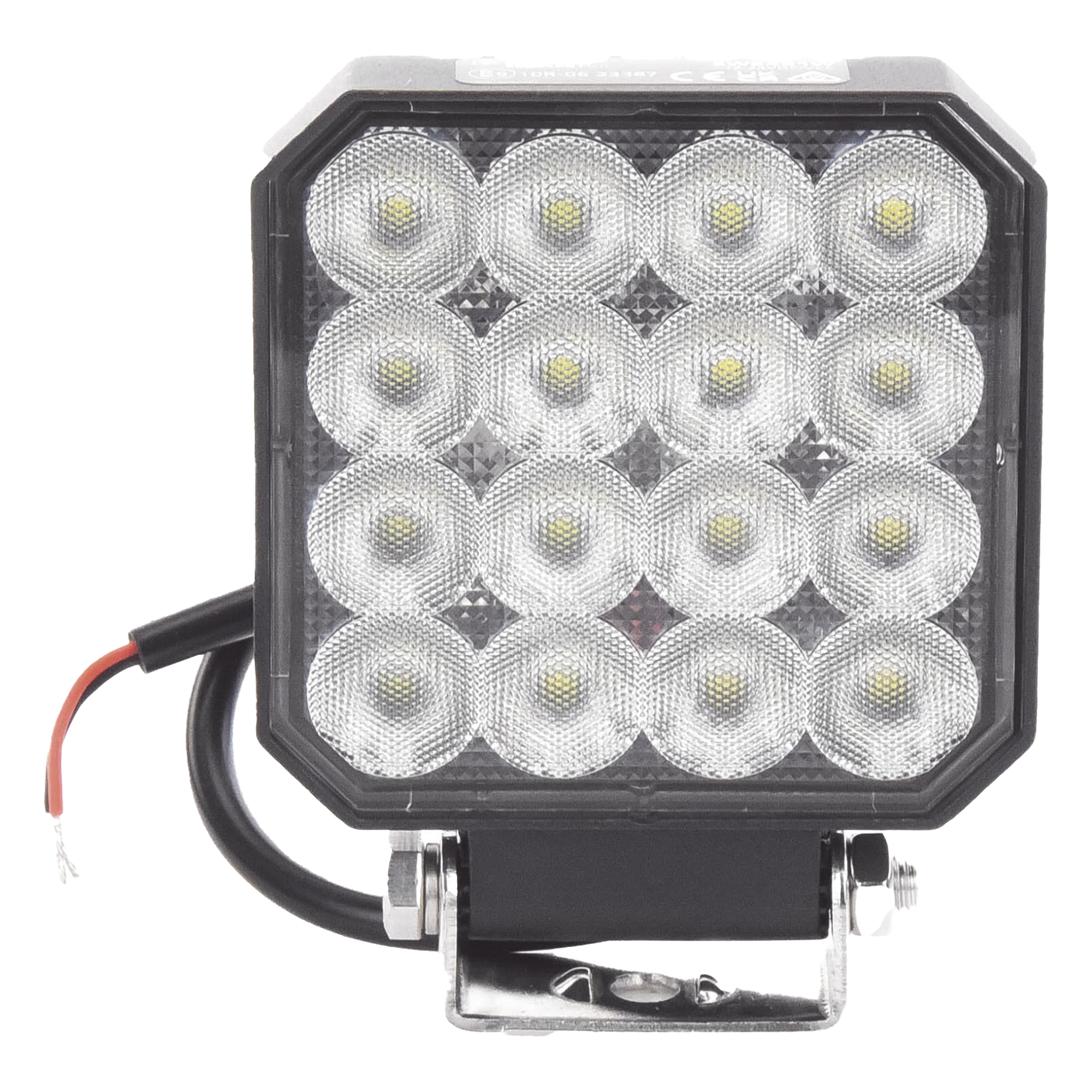 Luz de Trabajo LED / 16 LEDs / 1655 Lúmenes / 12-24 VCD / Carcasa de Aluminio / Lente de Policarbonato — ECCO · SKU EW2421W