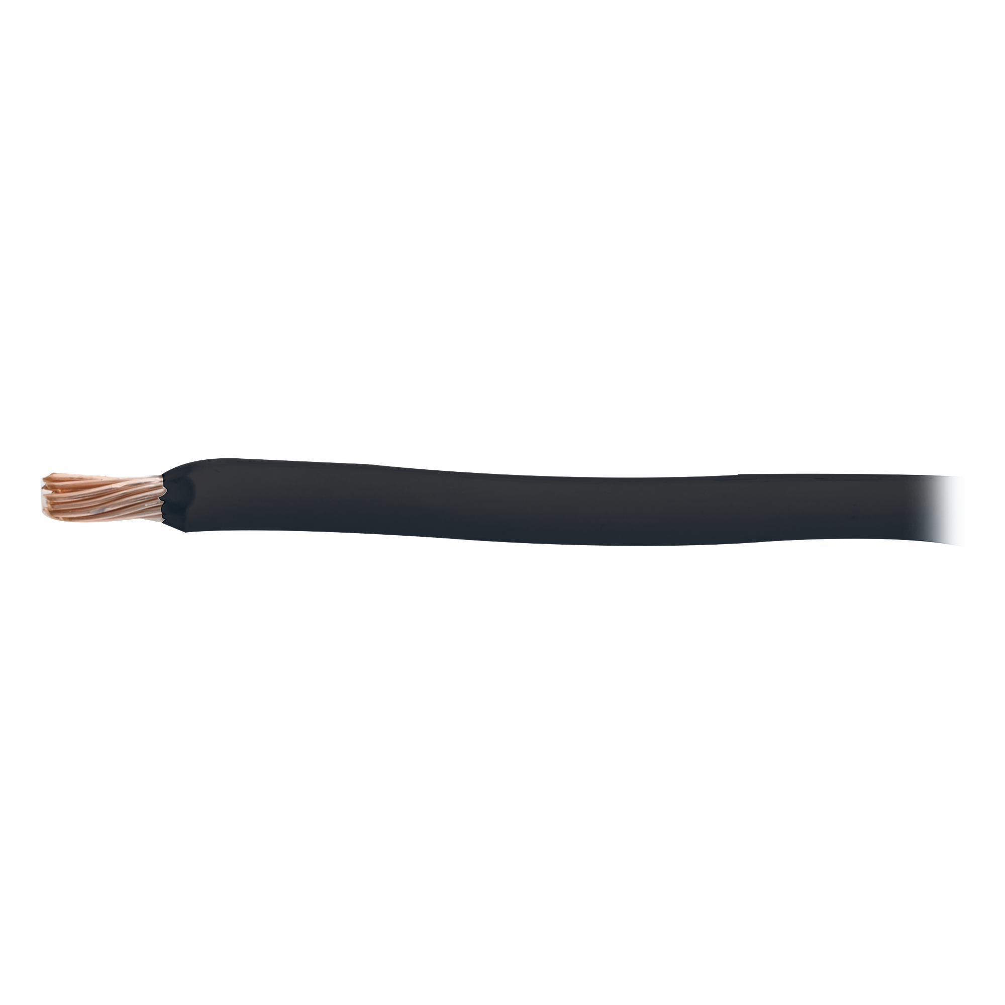 Cable THW-LS / Calibre 8 AWG / 19 Hilos / 90°C Seco / 75°C Húmedo / Bobina 100 m (328 ft) / Color Negro — INDIANA · SKU SLY-296-BLK/100