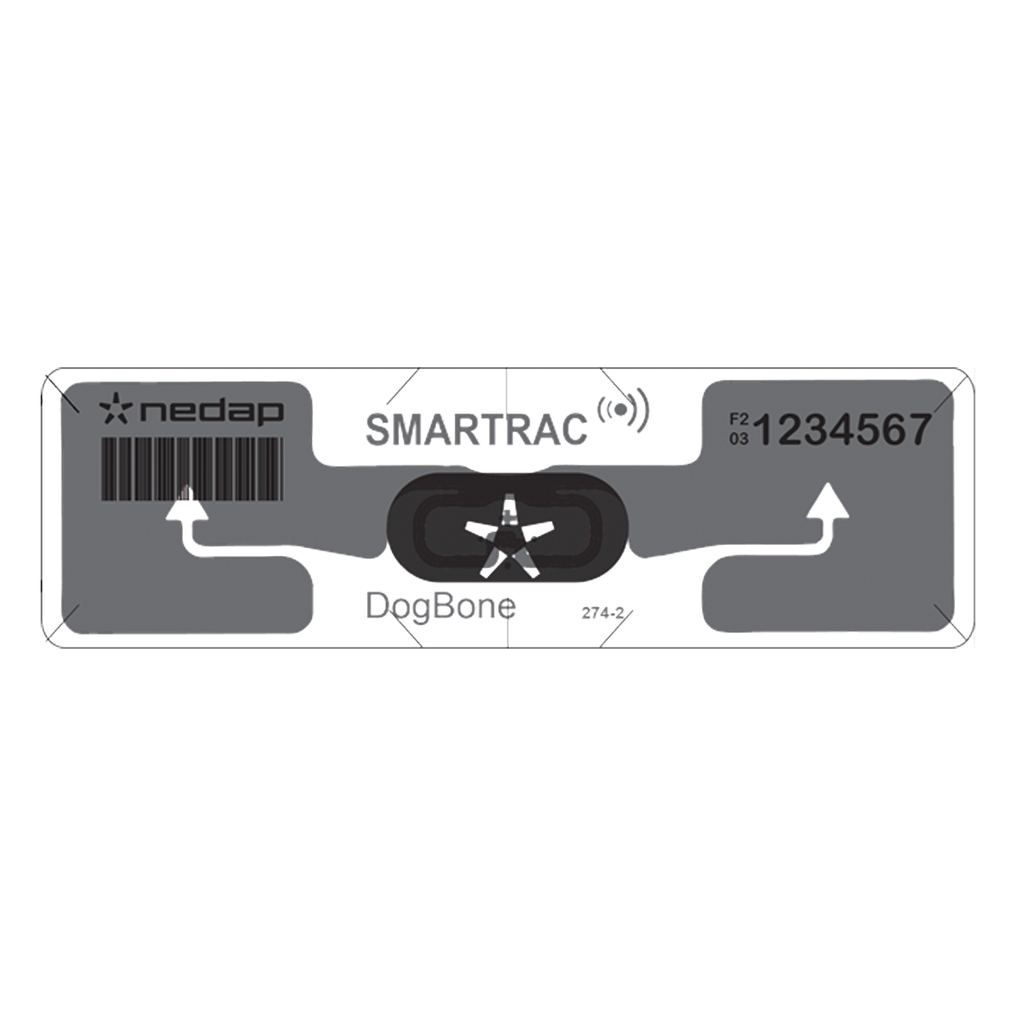 Etiqueta UHF para Exterior / Identificación Vehicular / Pasiva EPC Gen 2 / Alcance 12 m (39.4 ft) / IP65 / Adhesivo Transparente / Resistente UV y Vandalismo — NEDAP · SKU 9567755