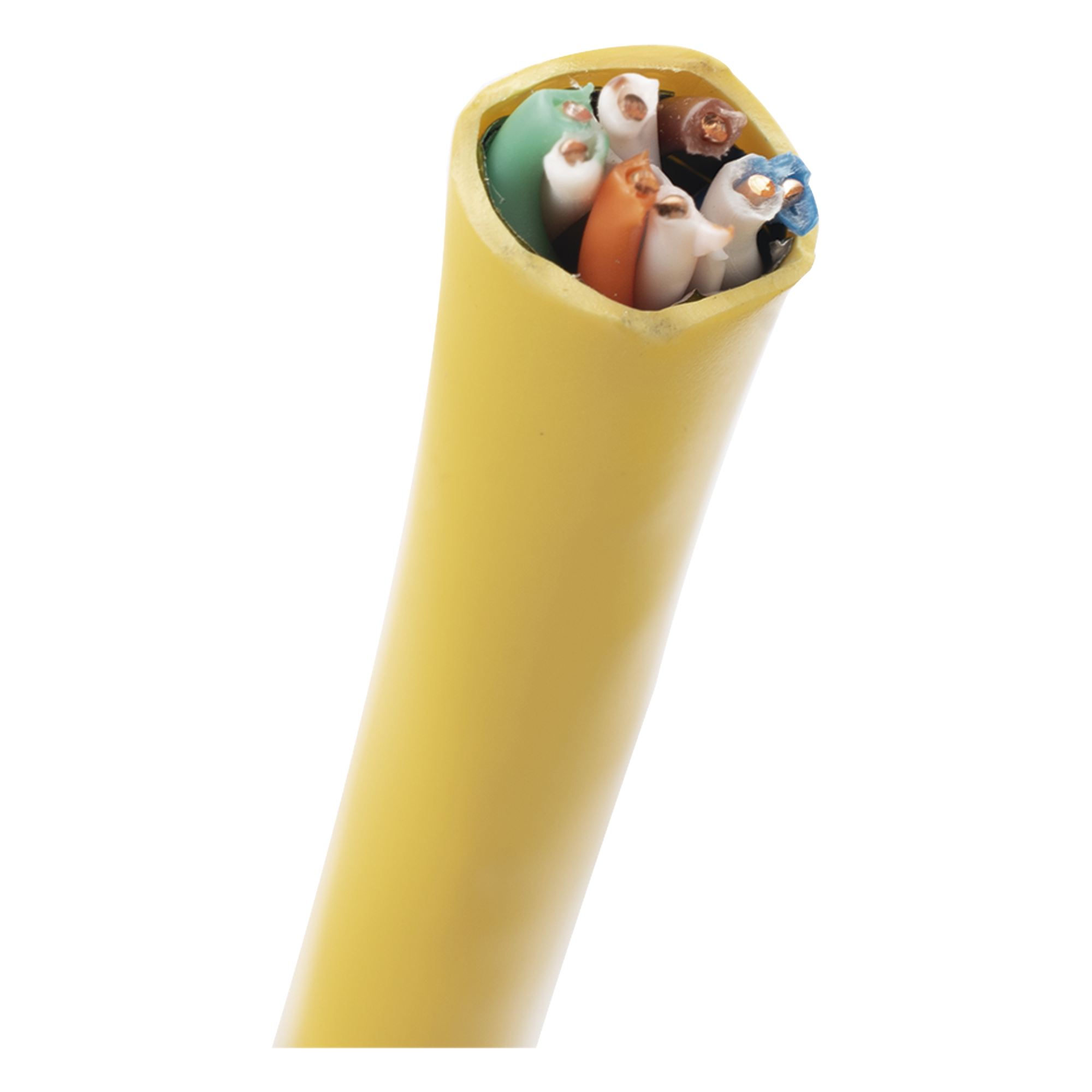 Bobina de Cable UTP Cat6A / 23 AWG / CMR Riser / 305 m (1000 pies) / 6.2 mm Diámetro / 650 MHz / 10GBase-T