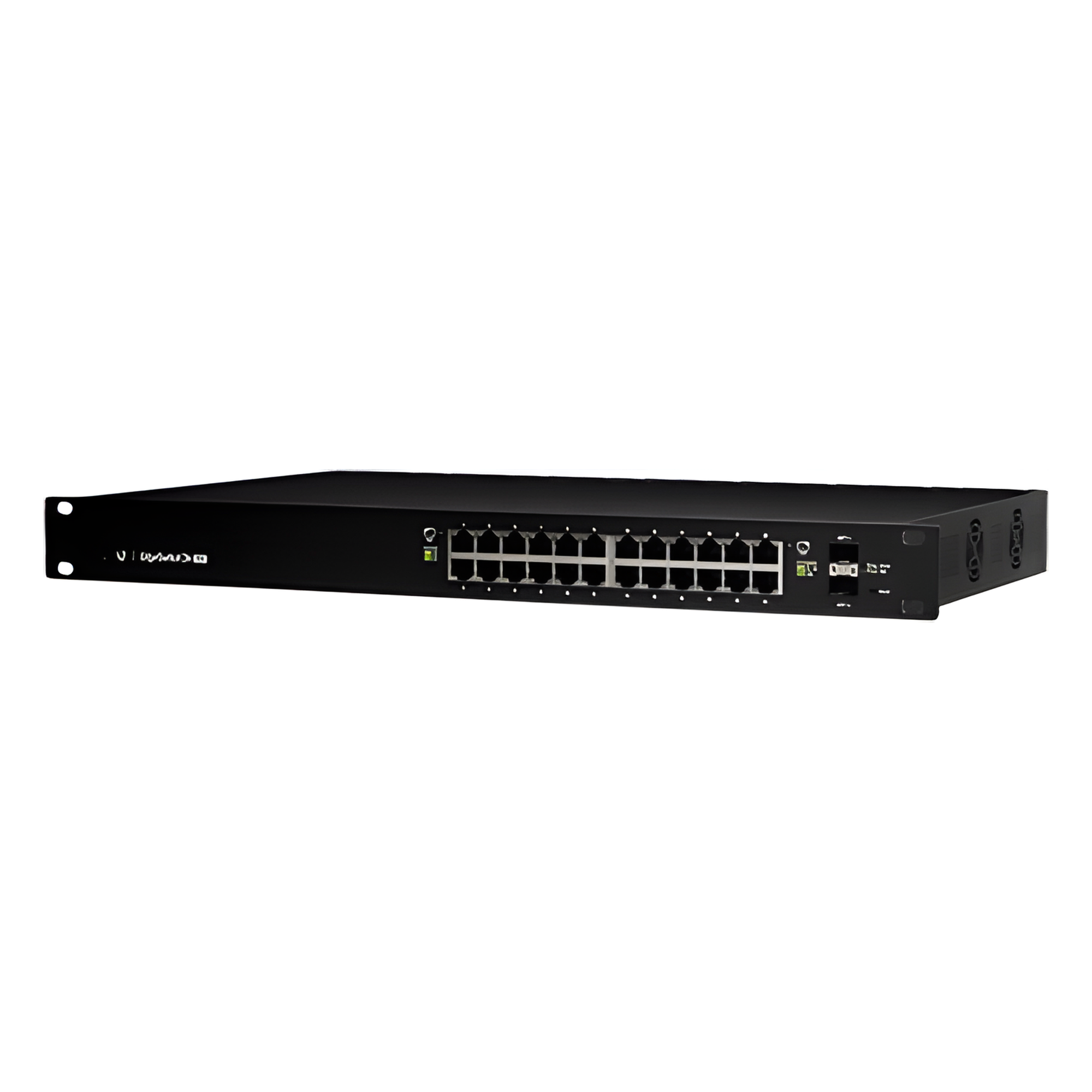 Switch administrable / 24 puertos Gigabit PoE+/PoE pasivo 24V / 2 puertos SFP / 250W / 52 Gbps / 38.69 Mpps — UBIQUITI · SKU ES-24-250W