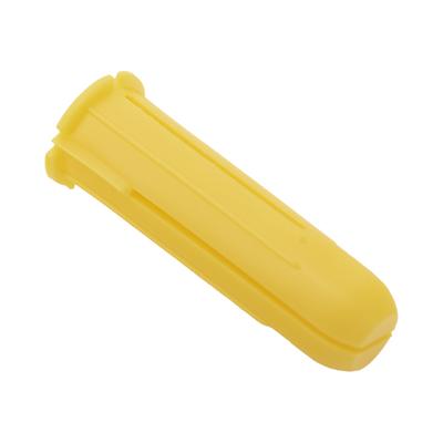 Paquete de 20 taquetes amarillo  1" y 20 tornillos 8mm x 1"