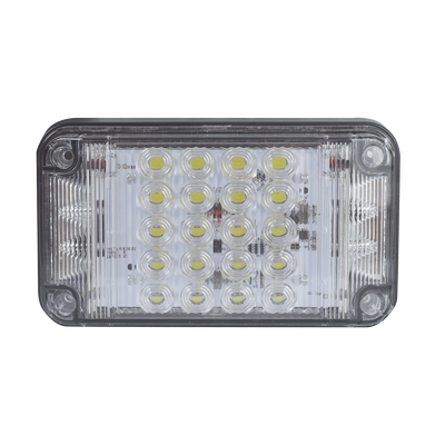 Luz de Advertencia de 7X4", Color Claro, Con Luces de Trabajo, Ideal para Ambulancias
