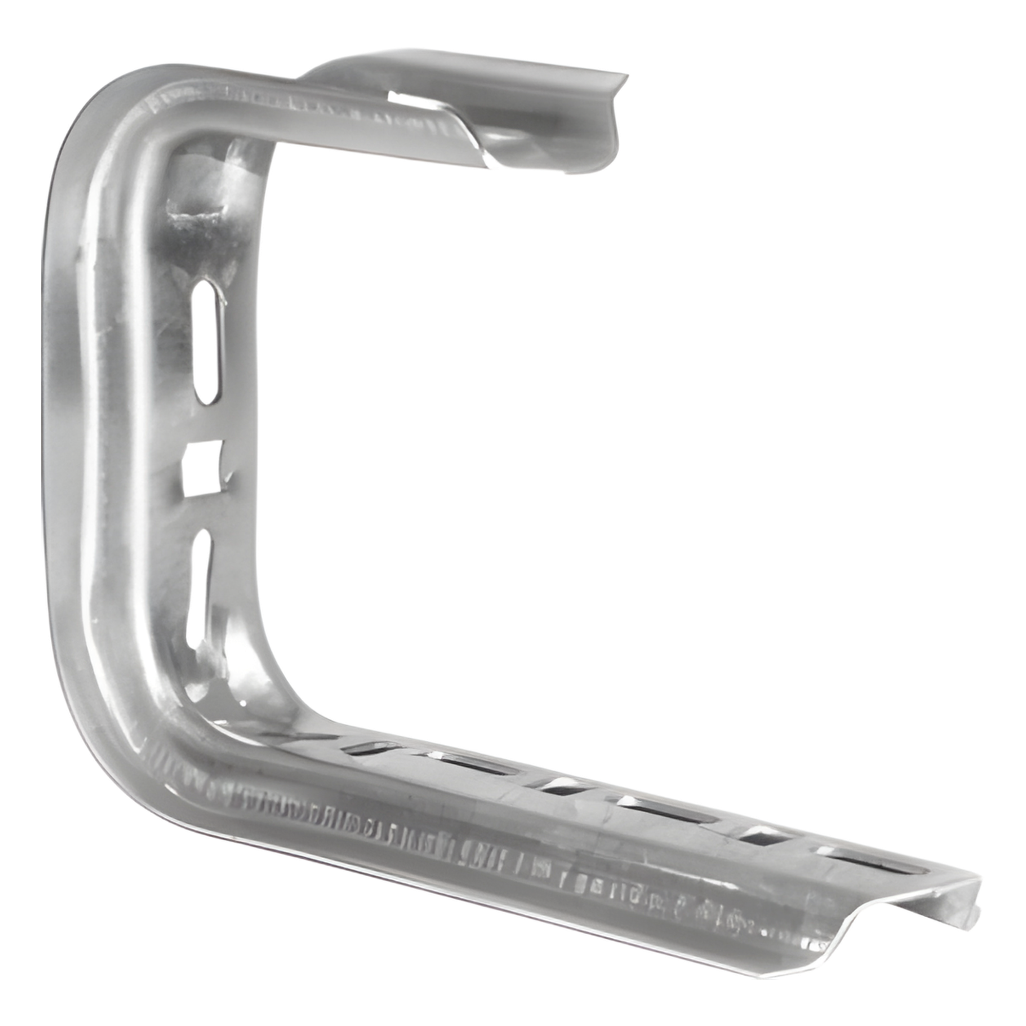 Ménsula Omega Tipo C / 115 x 195 mm / Acabado Electro Zinc / Instalación Vertical — CHAROFIL · SKU MG-62-111EZ