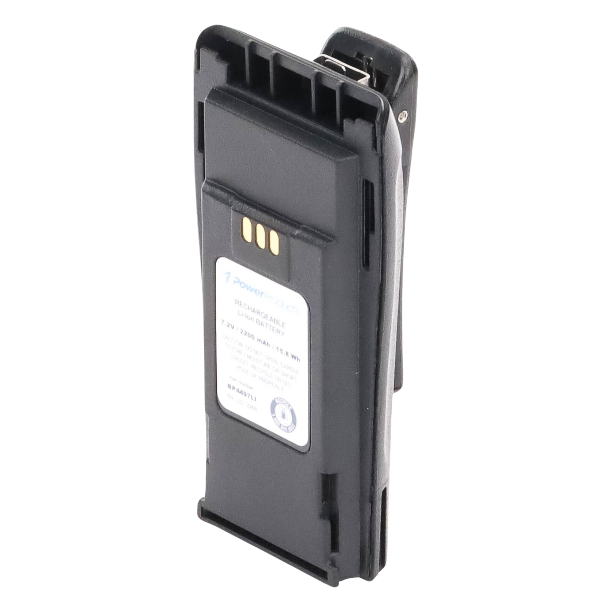 Batería Li-Ion / 2200 mAh / 7.2V / IP67 / MIL-STD-810G / 300 Ciclos / -20°C a +60°C