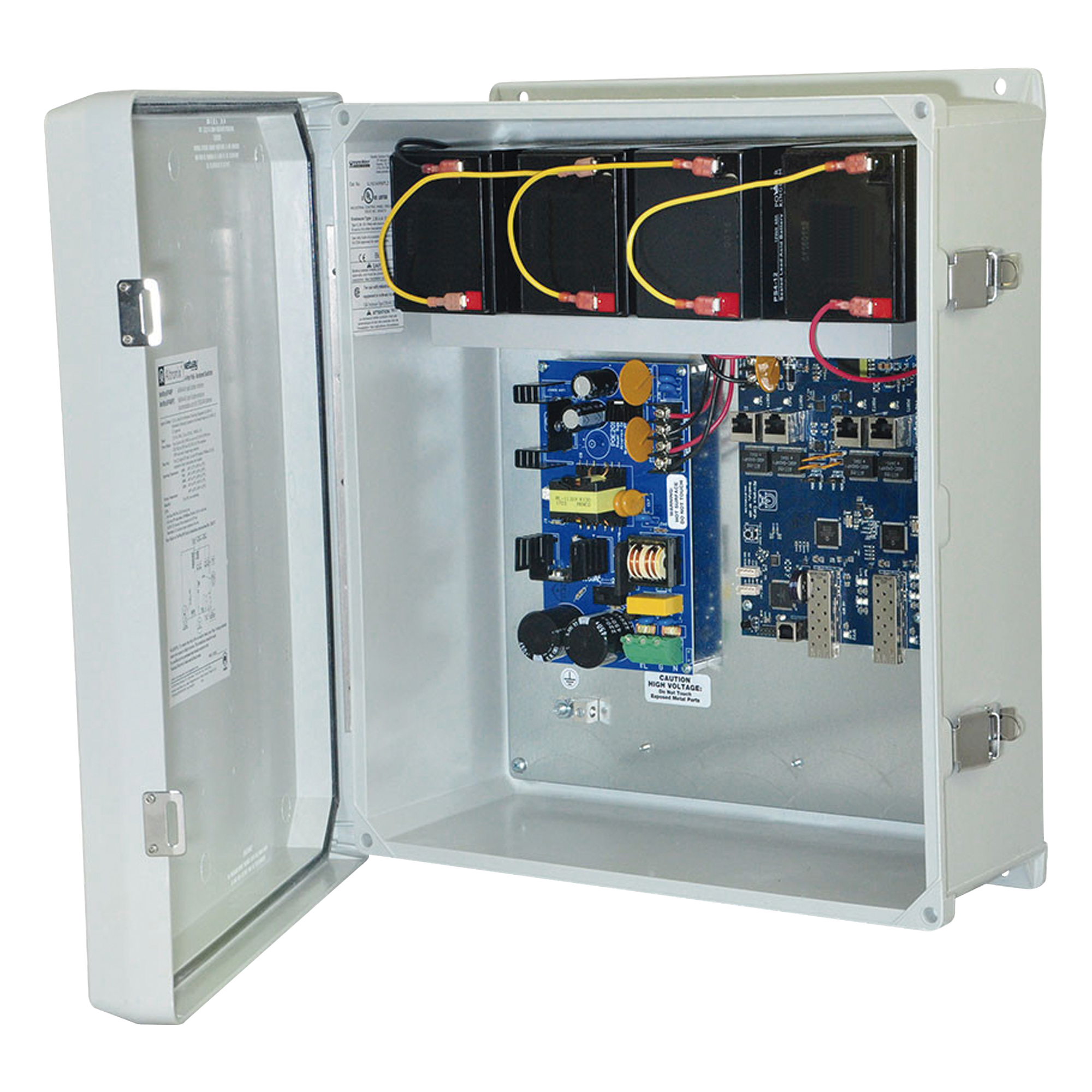 Inyector PoE Industrial / 4 Puertos Gigabit / 2 SFP 1G / 120W Total / Hi-PoE 60W / IP66 / Batería de Respaldo — ALTRONIX · SKU NETWAY-SP4-WPX