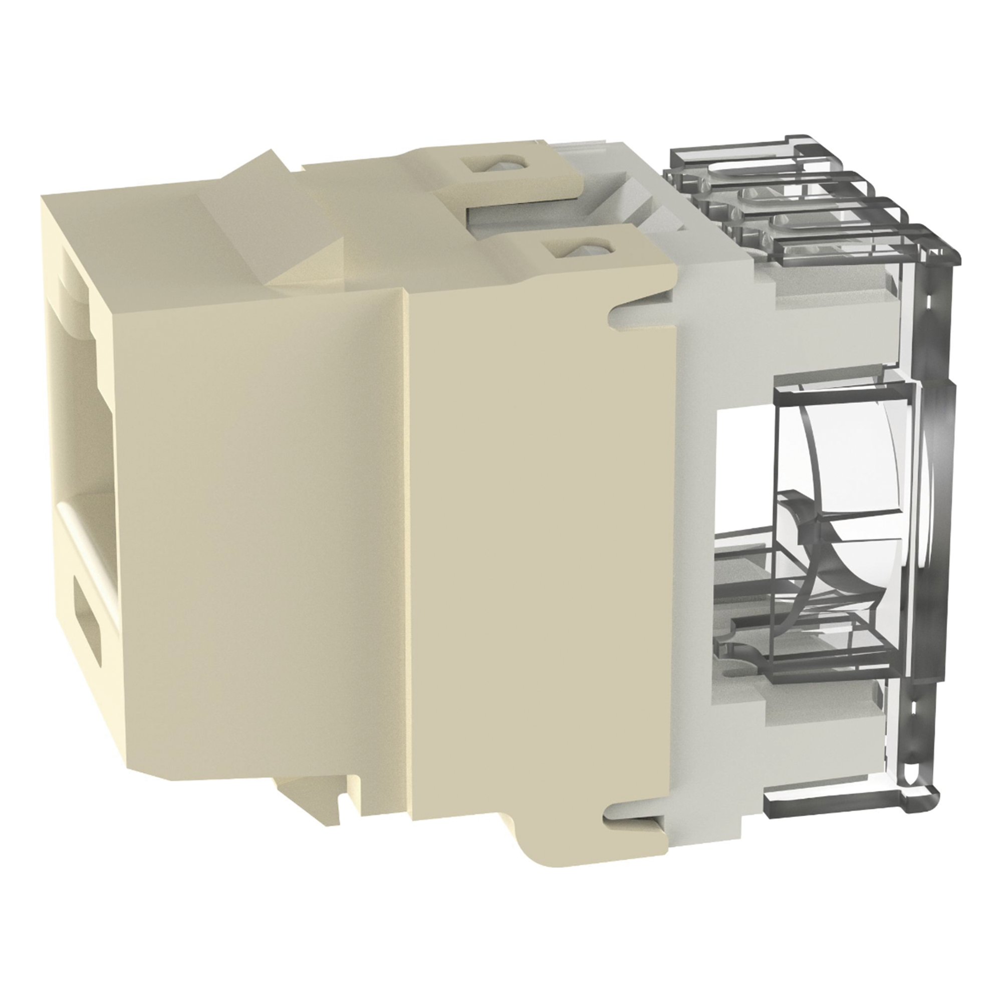 Conector Jack Keystone / Cat 6 / 8P8C / Terminación 110 / Marfil / -10°C a 65°C / 250 MHz
