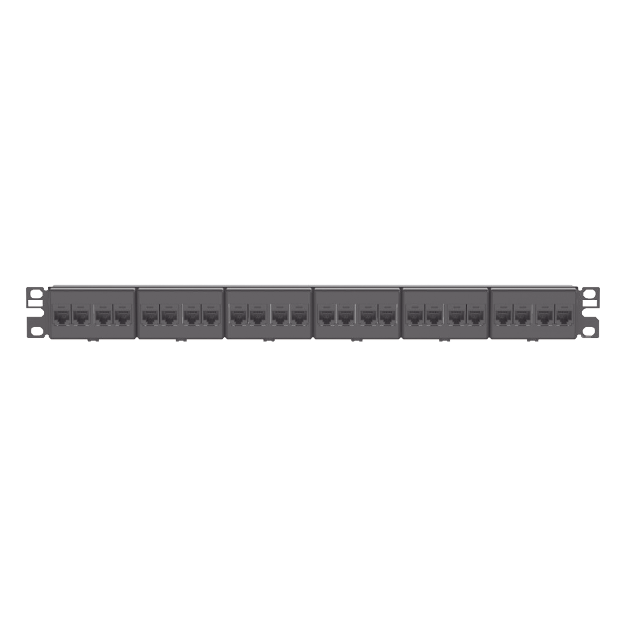 Panel de Parcheo / 24 Puertos / Cat 5e / 1 UR / Plano / Negro — PANDUIT · SKU CP245E88BLY
