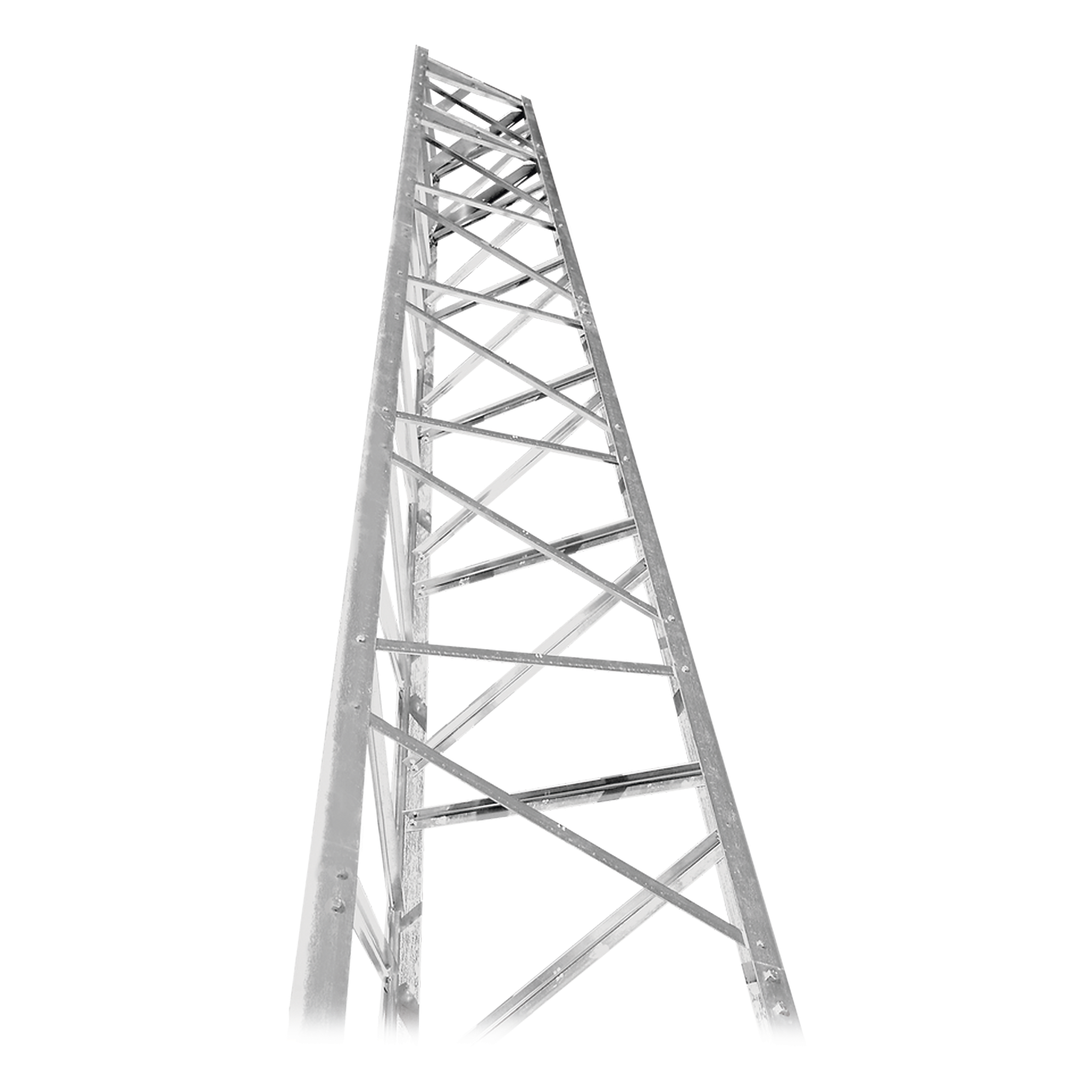 Torre Autosoportada / 88 ft (26.8 m) / Galvanizada / 161 km/h / Secciones 2.4 m — Trylon · SKU TRY-T-88-T200-BOX