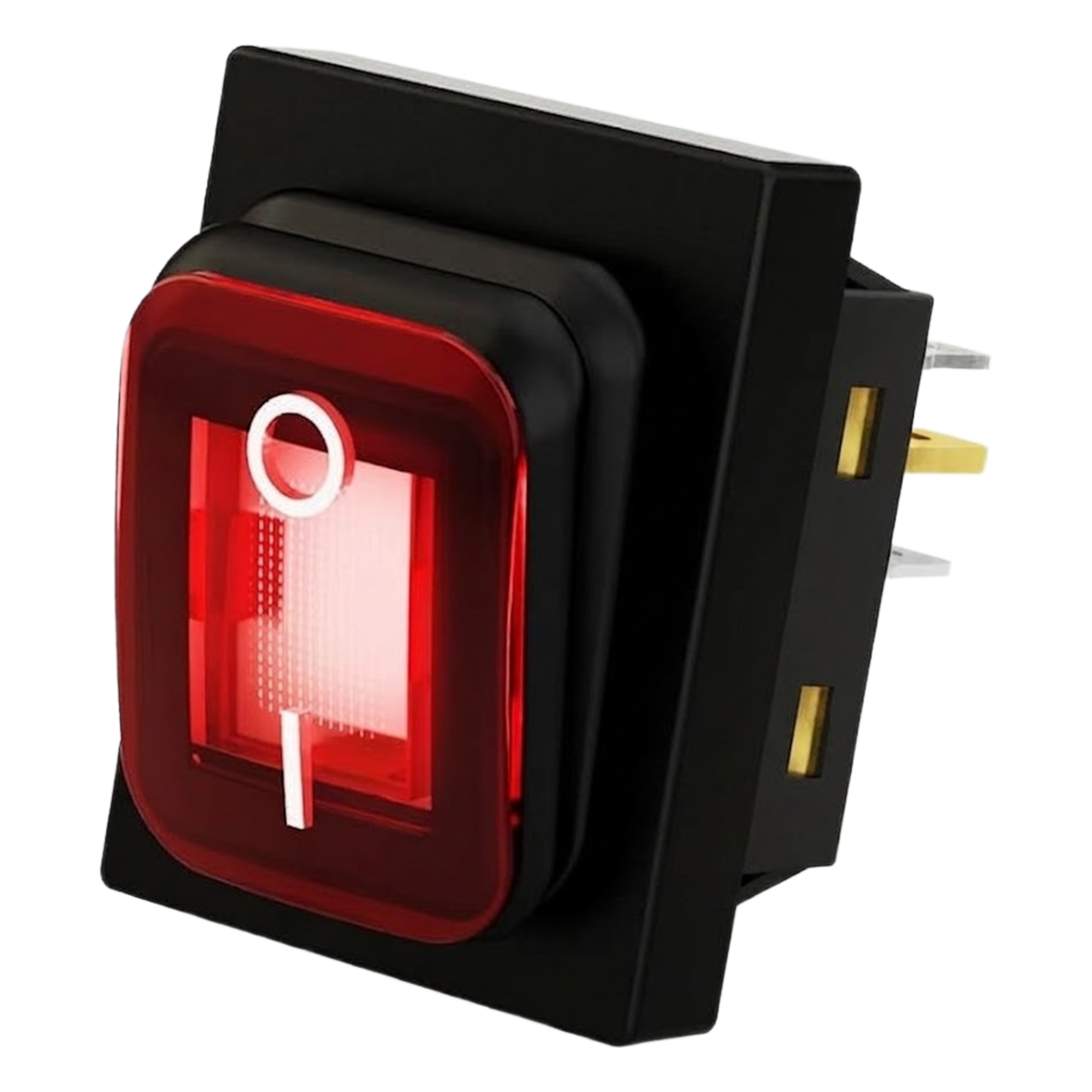 Interruptor Industrial con LED / IP65 / Contactos NO-COM-NC / Operación -40°C a 125°C / 12/24 VCC / 30A — ACCESSPRO · SKU APB-03121-R