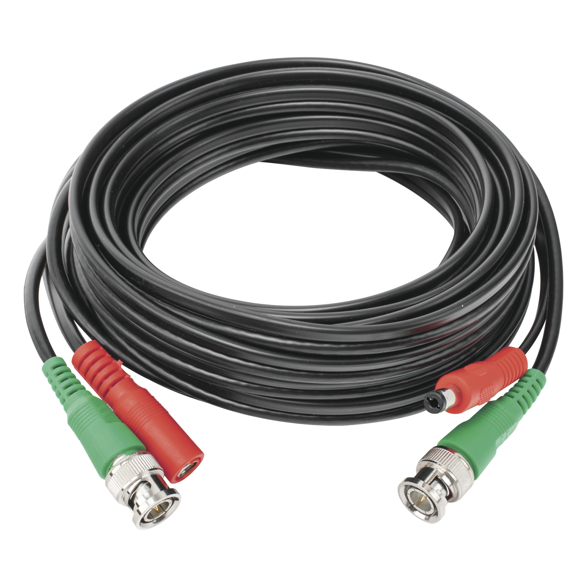 Cable Coaxial Siames / BNC RG59 + Alimentación / 5 m (16.40 ft) / 100% Cobre / 4K / Interior y Exterior — EPCOM POWERLINE · SKU DIY-5M-HD