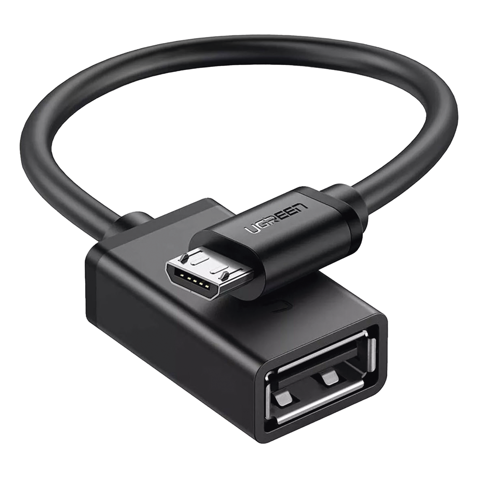 Adaptador OTG / Micro USB Macho a USB 2.0 A Hembra / 480 Mbps / 10 cm / Plug & Play — UGREEN · SKU 10396