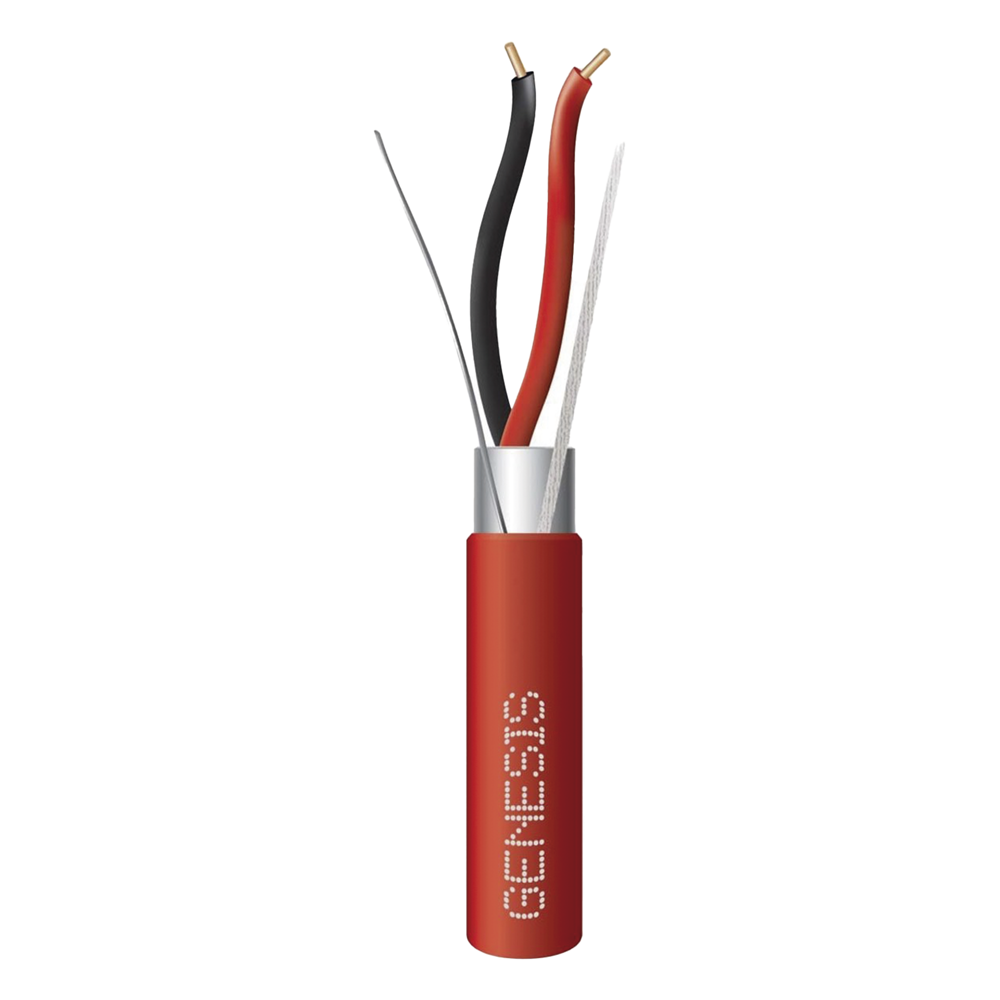 Cable Blindado para Alarmas de Incendio / 2x16 AWG / 152 m (500 ft) / PLENUM / Forro Rojo / NFPA 262 — GENESIS · SKU 4606-5504