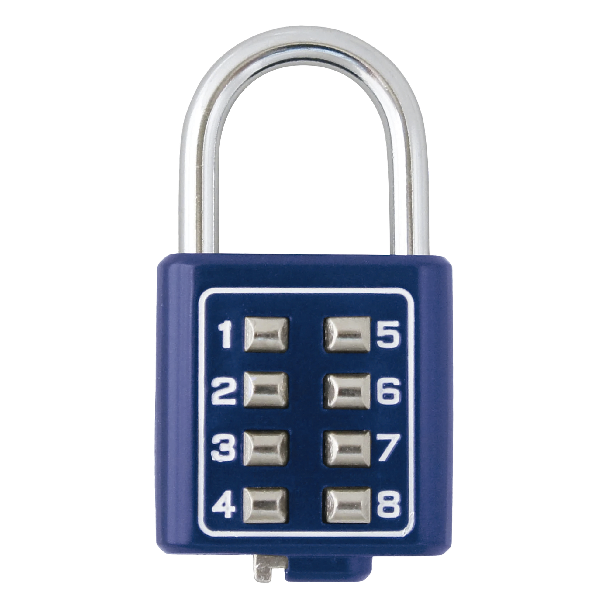 Candado Digital de Combinación / Cuerpo 35 mm (1.38 in) / 4 Dígitos / Sin Llave / Gancho de Acero Cromado / Uso Cotidiano — PHILLIPS-ASSA ABLOY · SKU MX2783