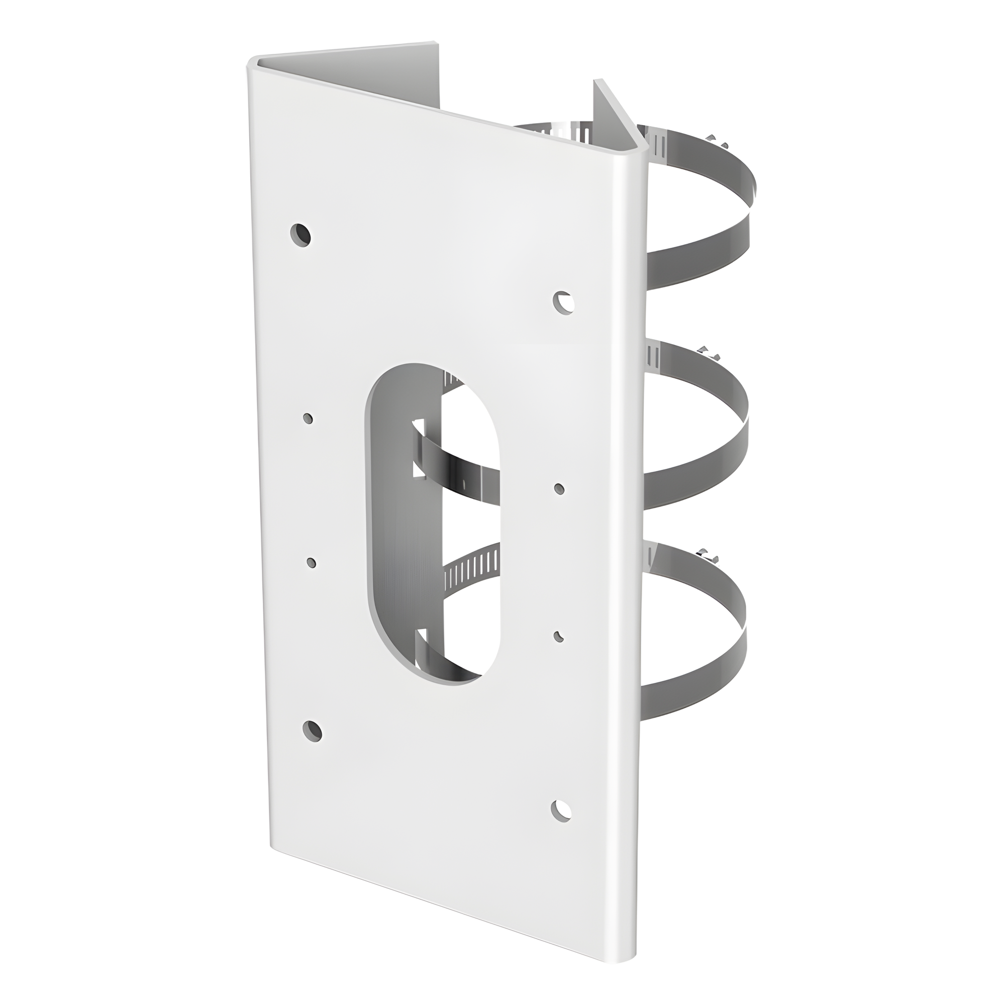 Montaje para Poste / Cámaras Domo y Bala / Acero Inoxidable / 12 Modelos Compatibles / 250 x 127 x 46 mm / 1.2 kg — HIKVISION · SKU DS-1475ZJ-SUS